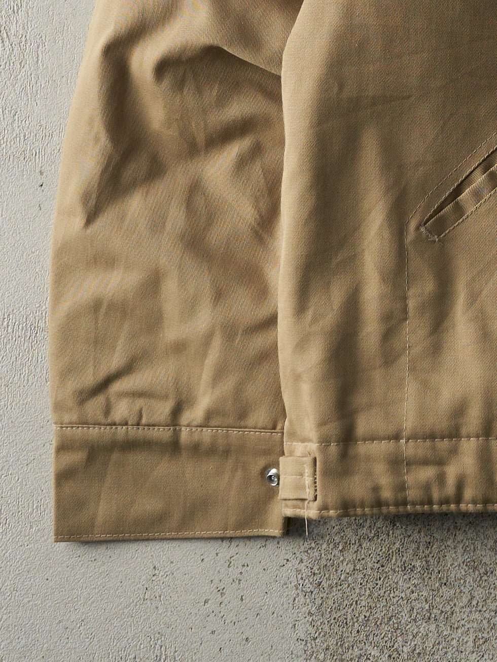 Vintage 80s Beige Sears Quilt Lined Workwear Jacket (M