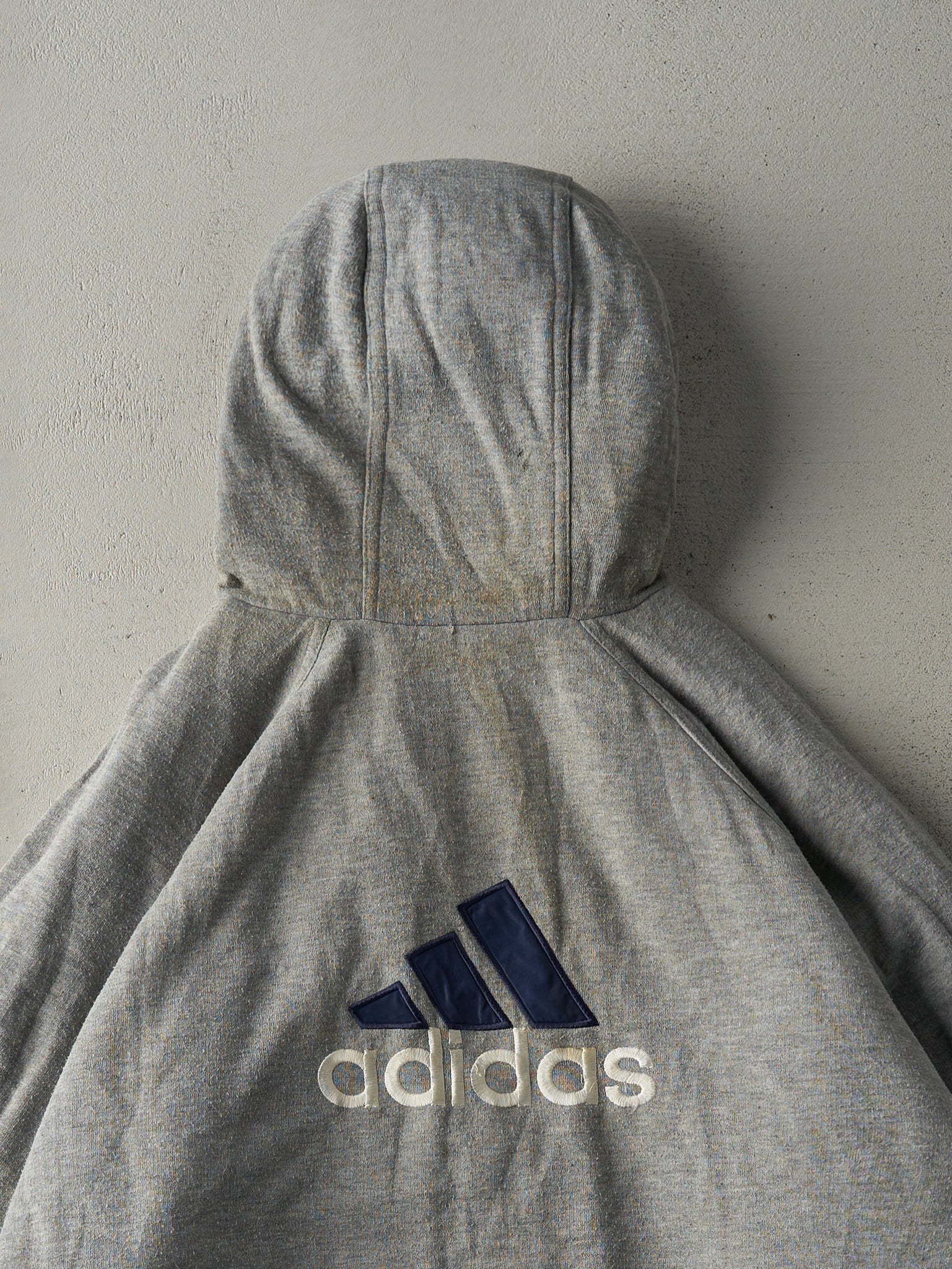 Vintage 90s Navy Blue Adidas Reversible Windbreaker Jacket (L)