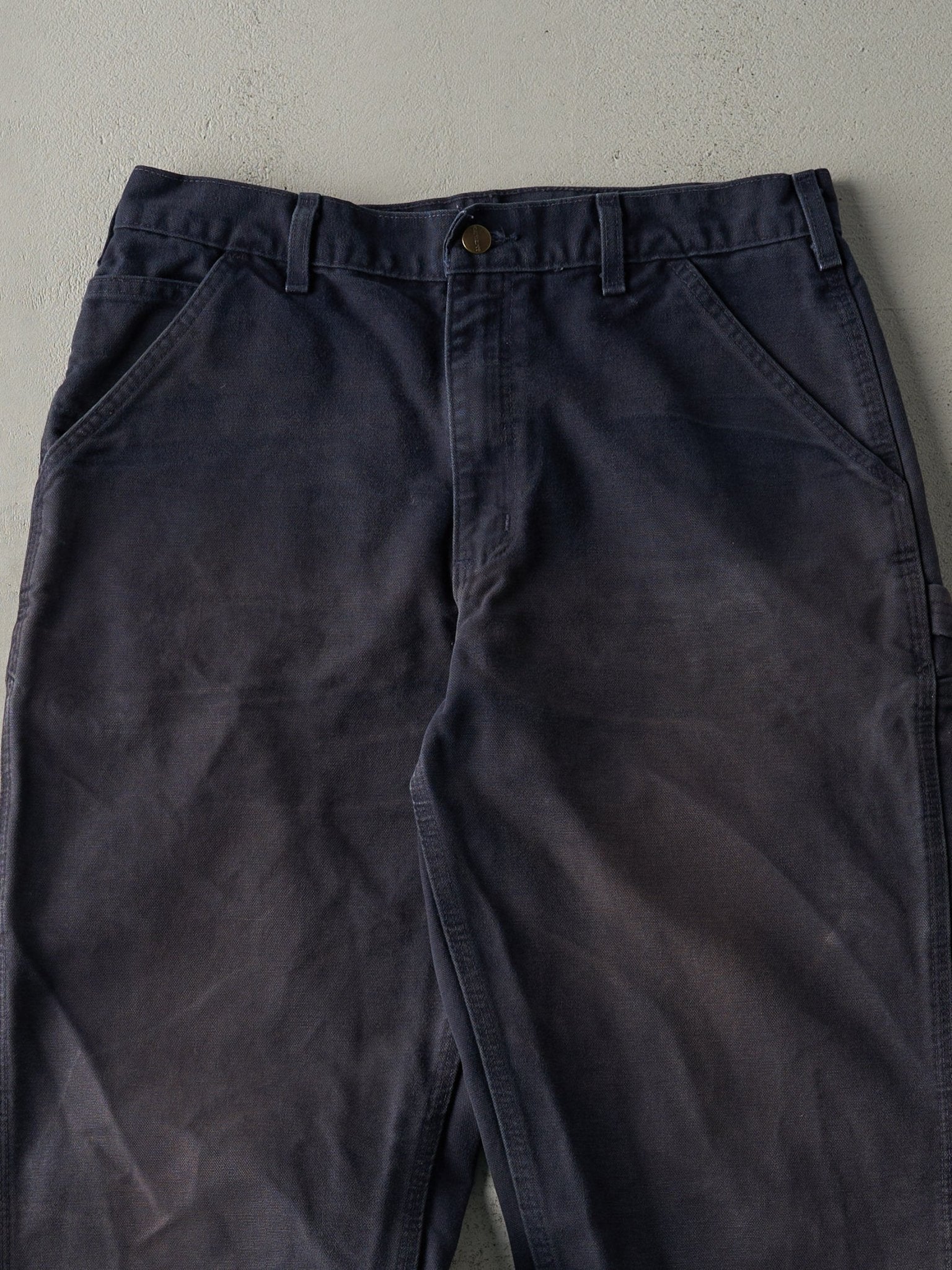 Vintage Y2K Navy Blue Dungaree Fit Carhartt Carpenter Pants (32x31)