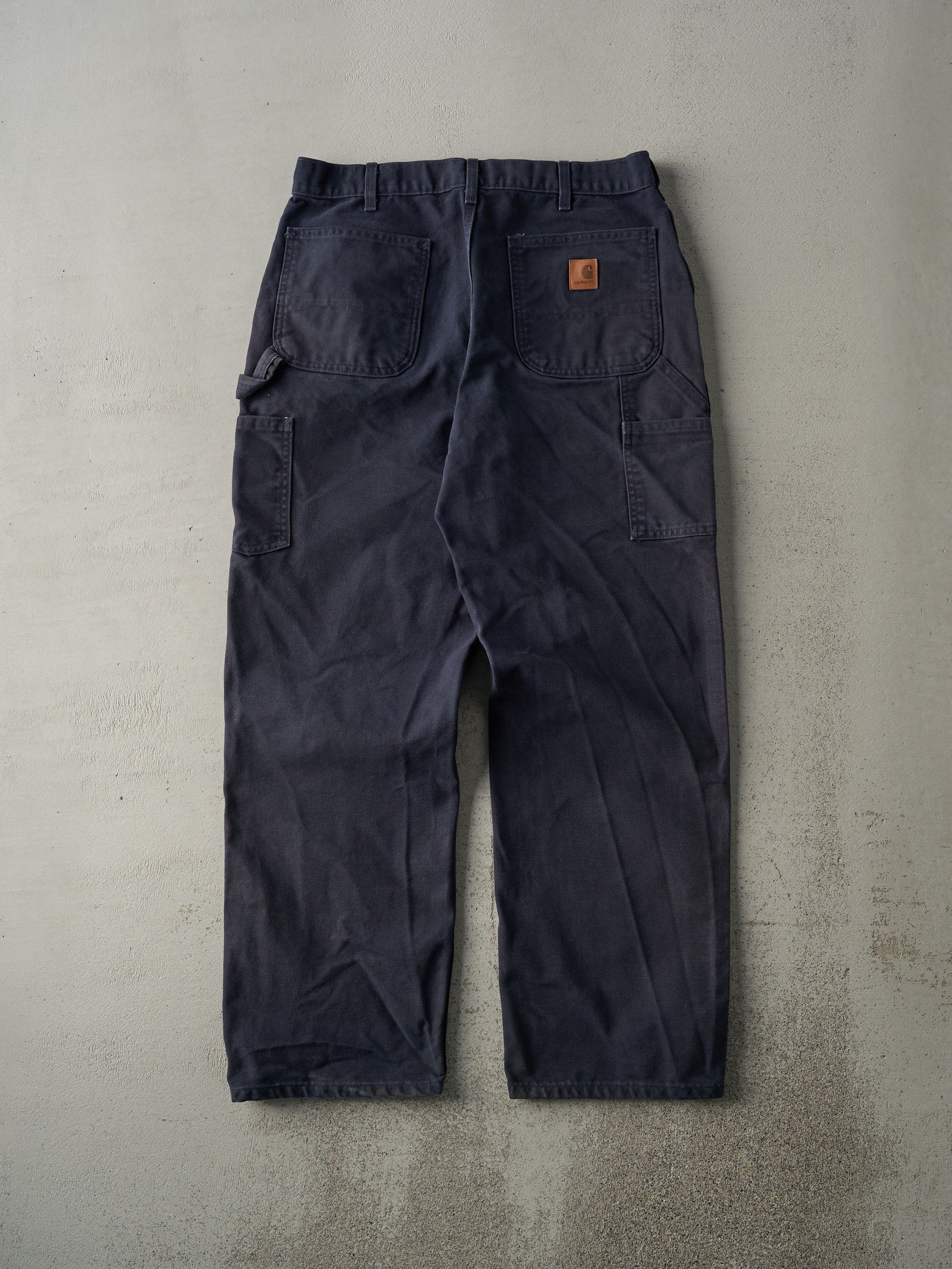 Vintage Y2K Navy Blue Dungaree Fit Carhartt Carpenter Pants (32x31)