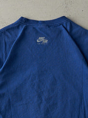 Vintage Y2K Royal Blue Nike Air Force 1 Logo Tee (M)