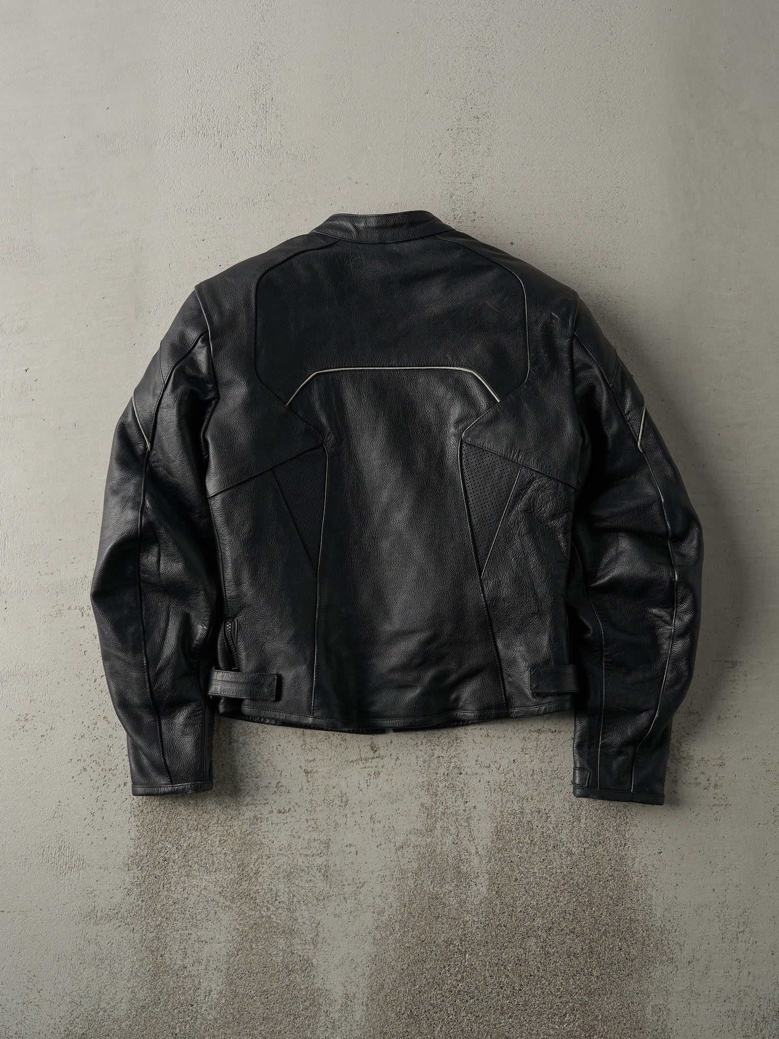 Vintage 90s Black Infinit Sports Biker Jacket (XS)