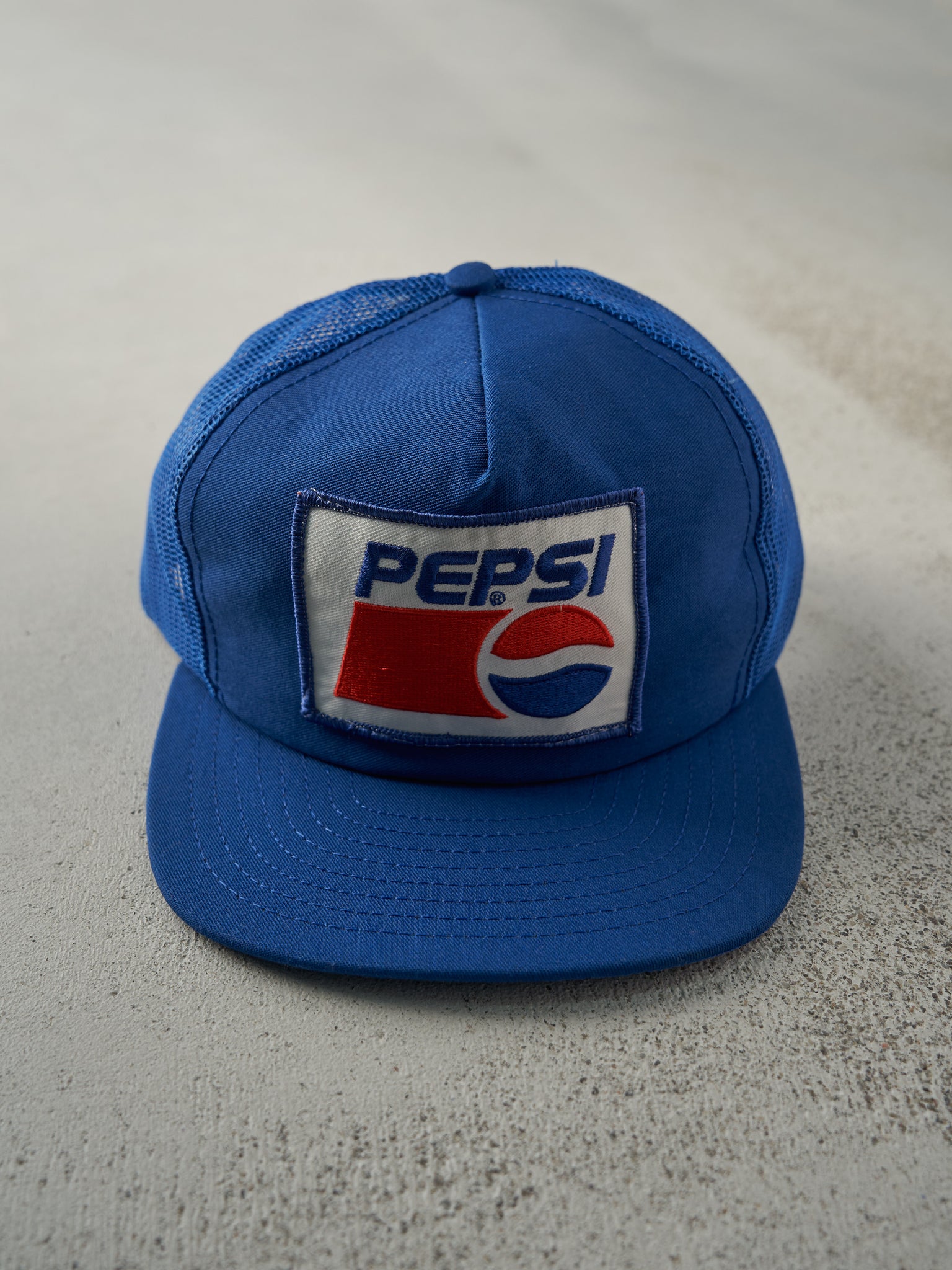 Vintage 80s Royal Blue Pepsi Trucker Hat