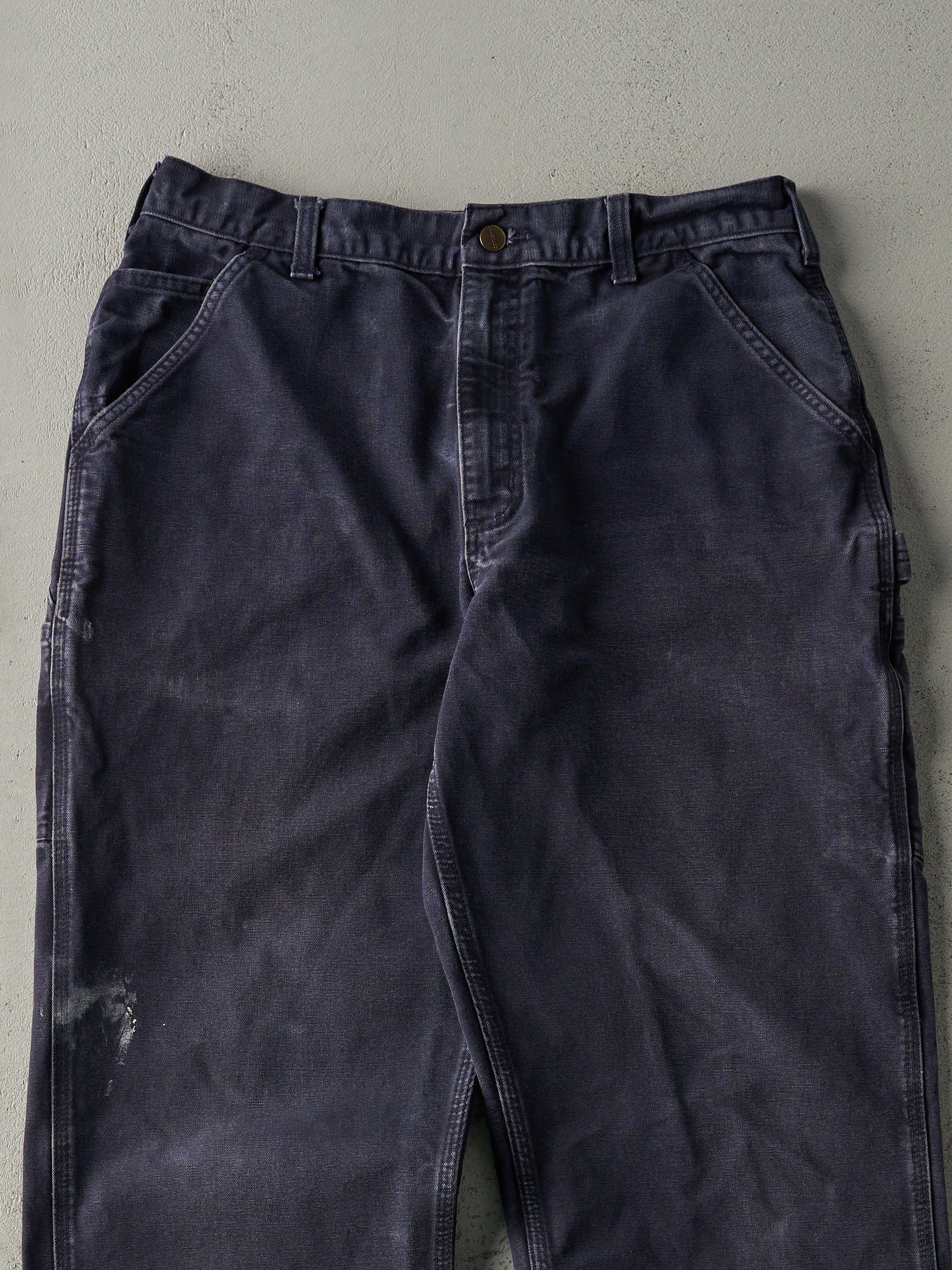 Vintage 90s Navy Blue Carhartt Carpenter Pants (34x31)