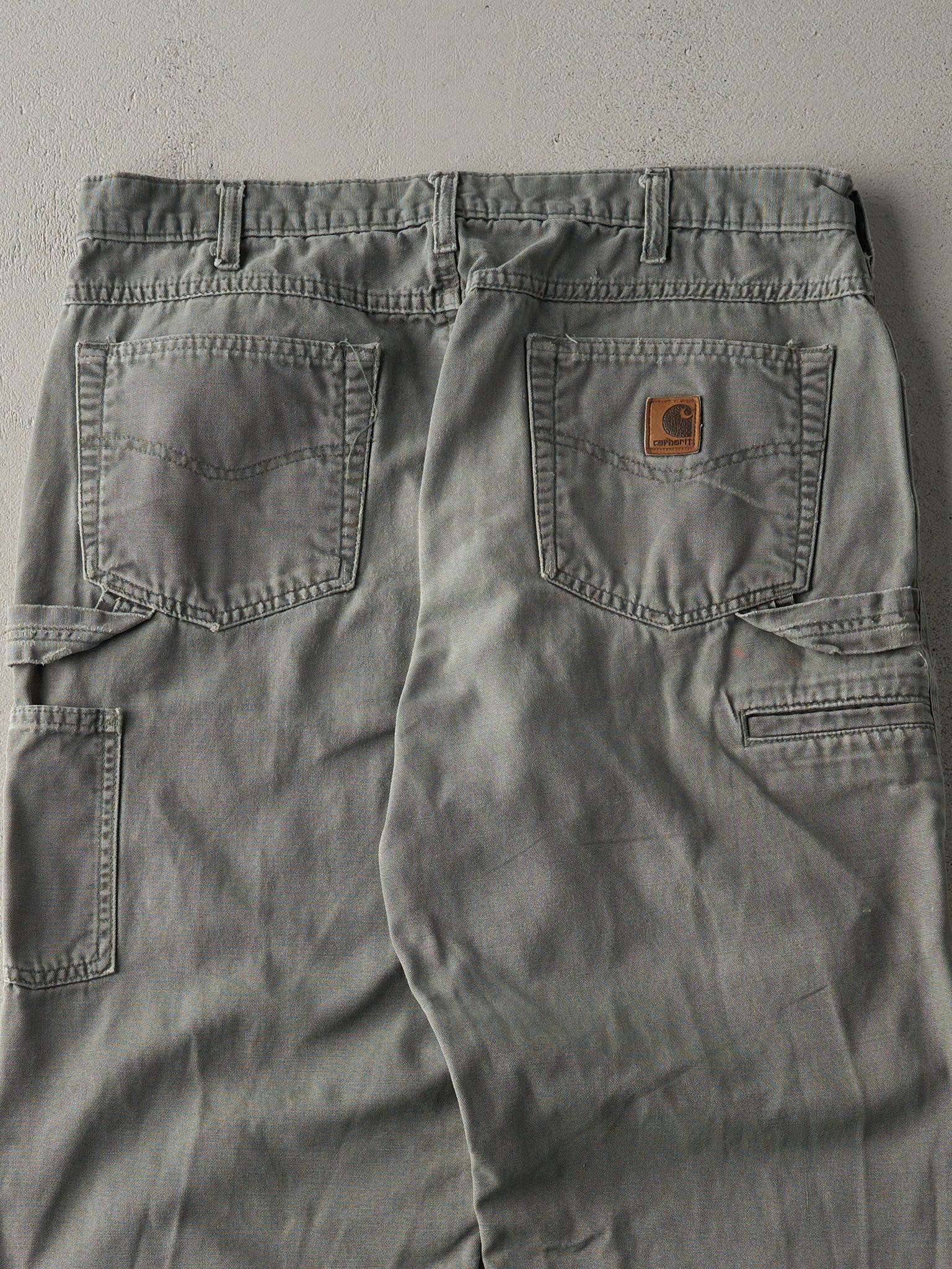 Vintage 90s Green Carhartt Light Weight Carpenter Pants (34x28.5)