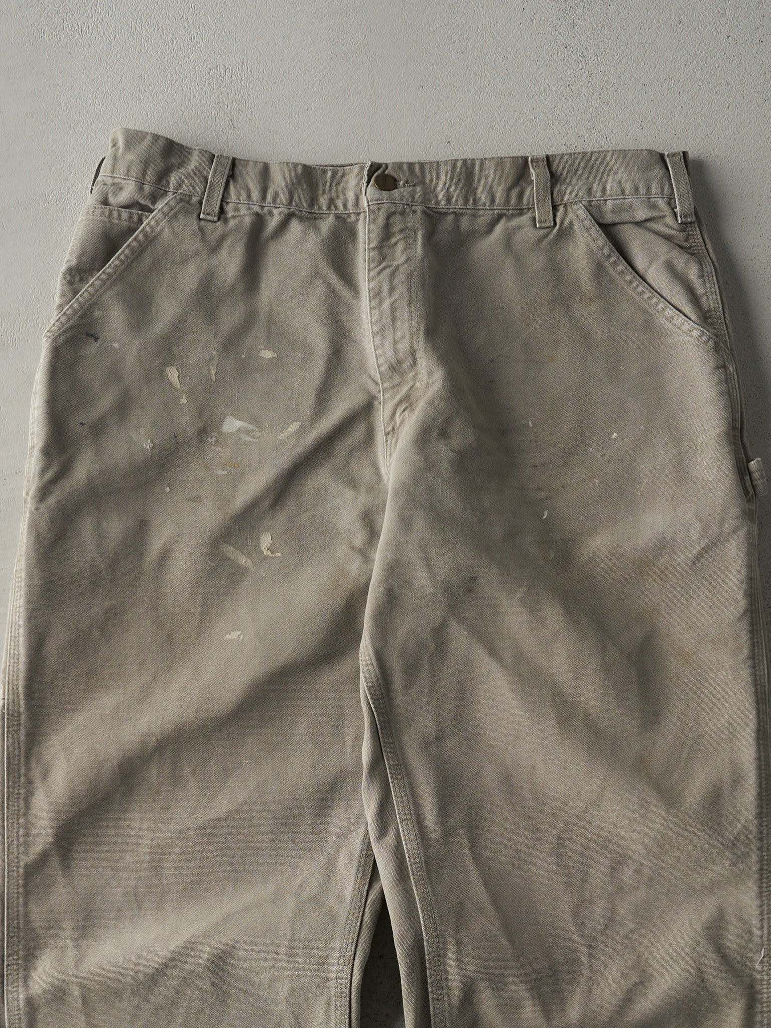 Vintage 90s Beige Carhartt Carpenter Pants (36x30)