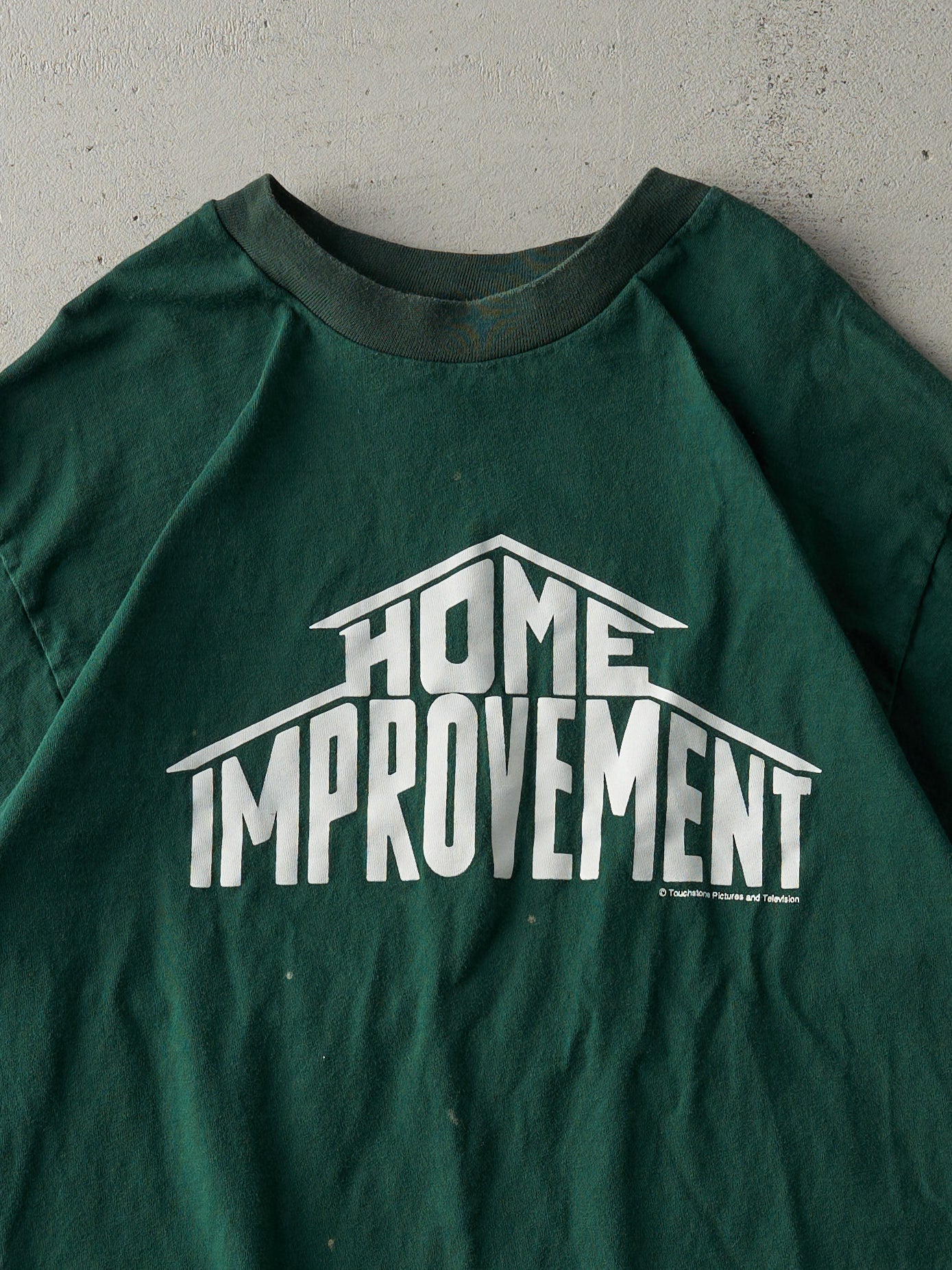 Vintage 90s Green Home Improvement Single Stitch Tee (M)