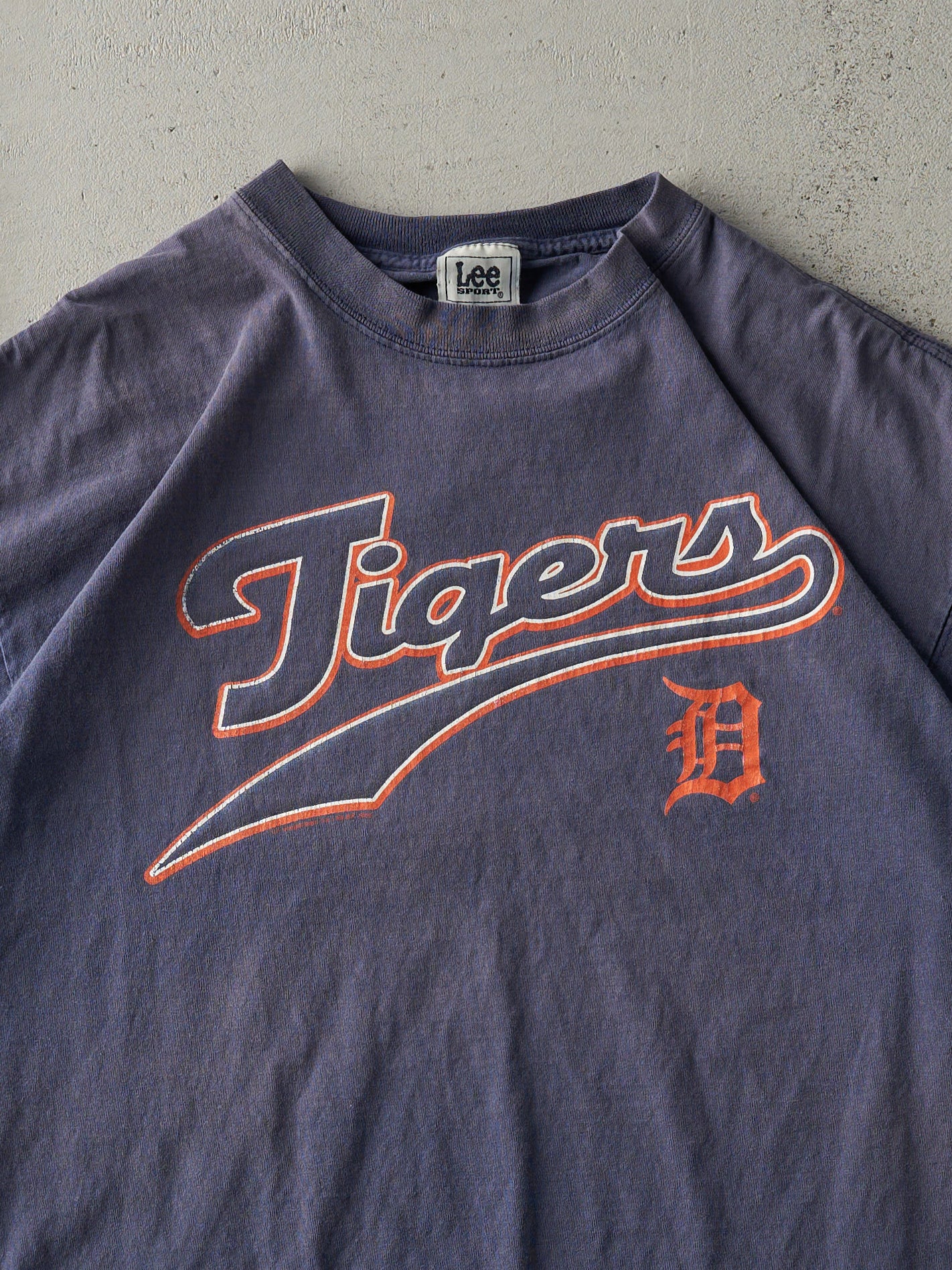 Vintage 06' Navy Blue MLB Detroit Tigers Tee (L)