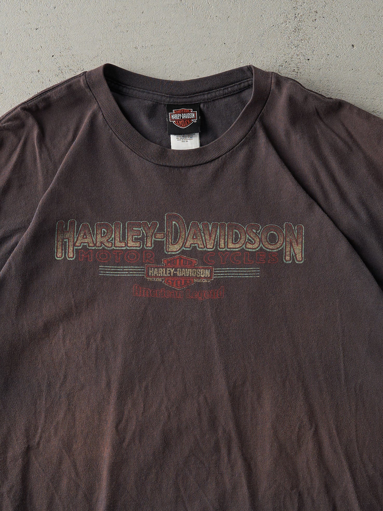 Vintage 04' Faded Grey San Antonio TX Harley Davidson Tee (XL/XXL)