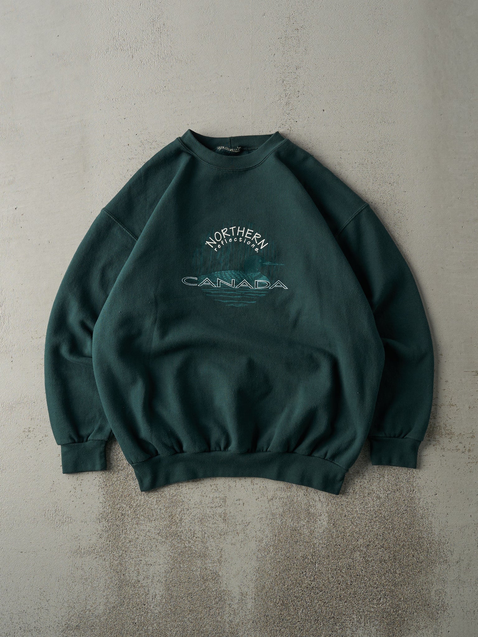 Vintage 90s Green Northern Reflections Crewneck (L)