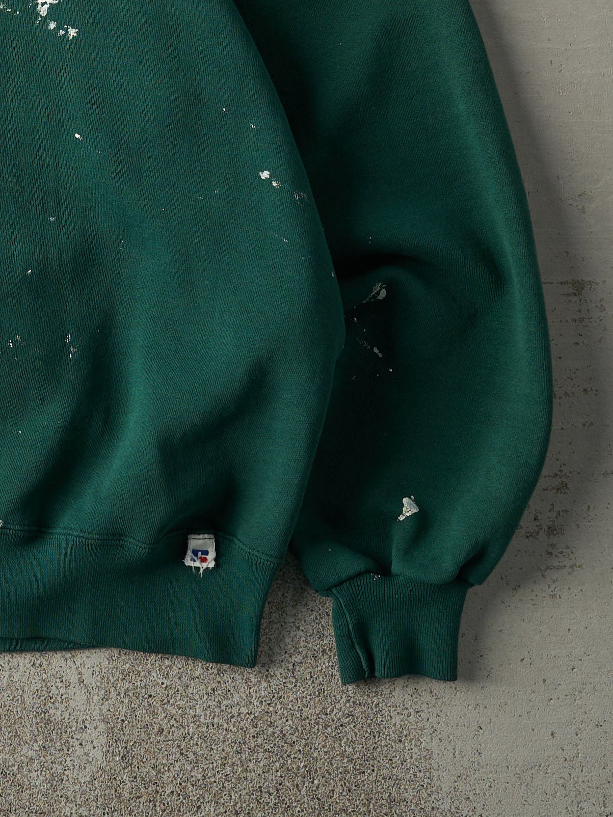 Vintage 90s Green Russell Athletic Blank Crewneck (L)