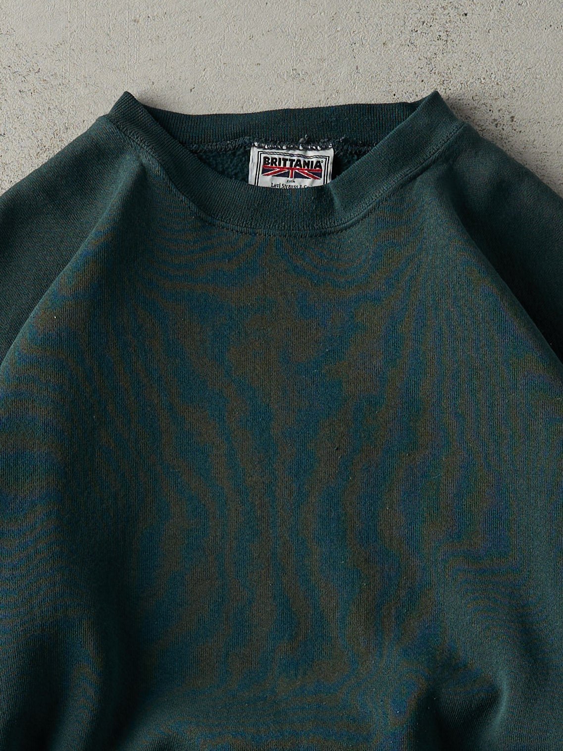 Vintage 90s Forest Green Blank Crewneck (M)