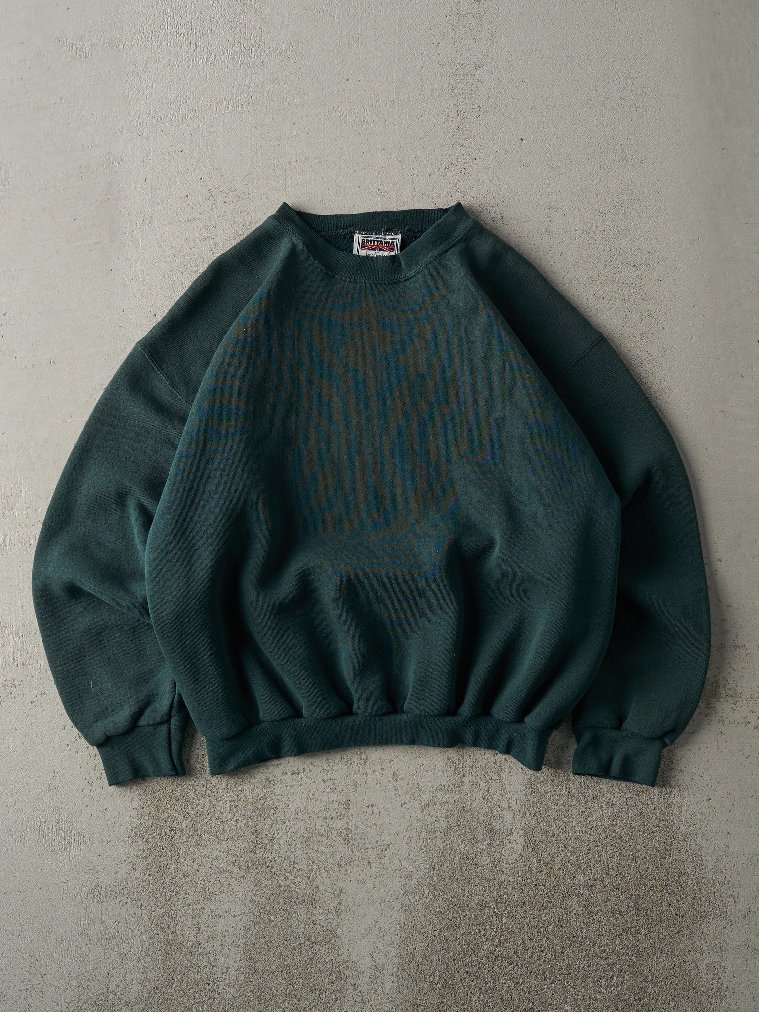 Vintage 90s Forest Green Blank Crewneck (M)