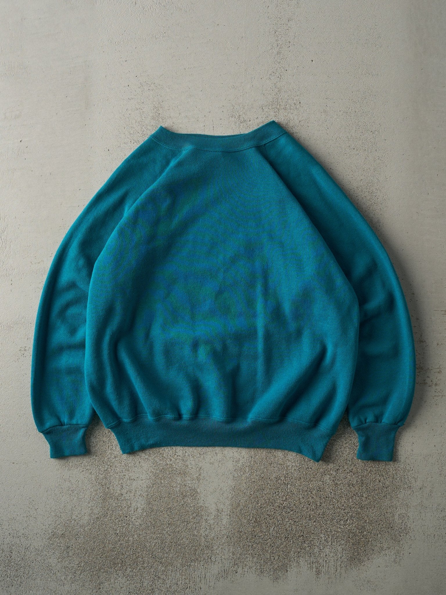 Vintage 80s Teal Blank Crewneck (L)