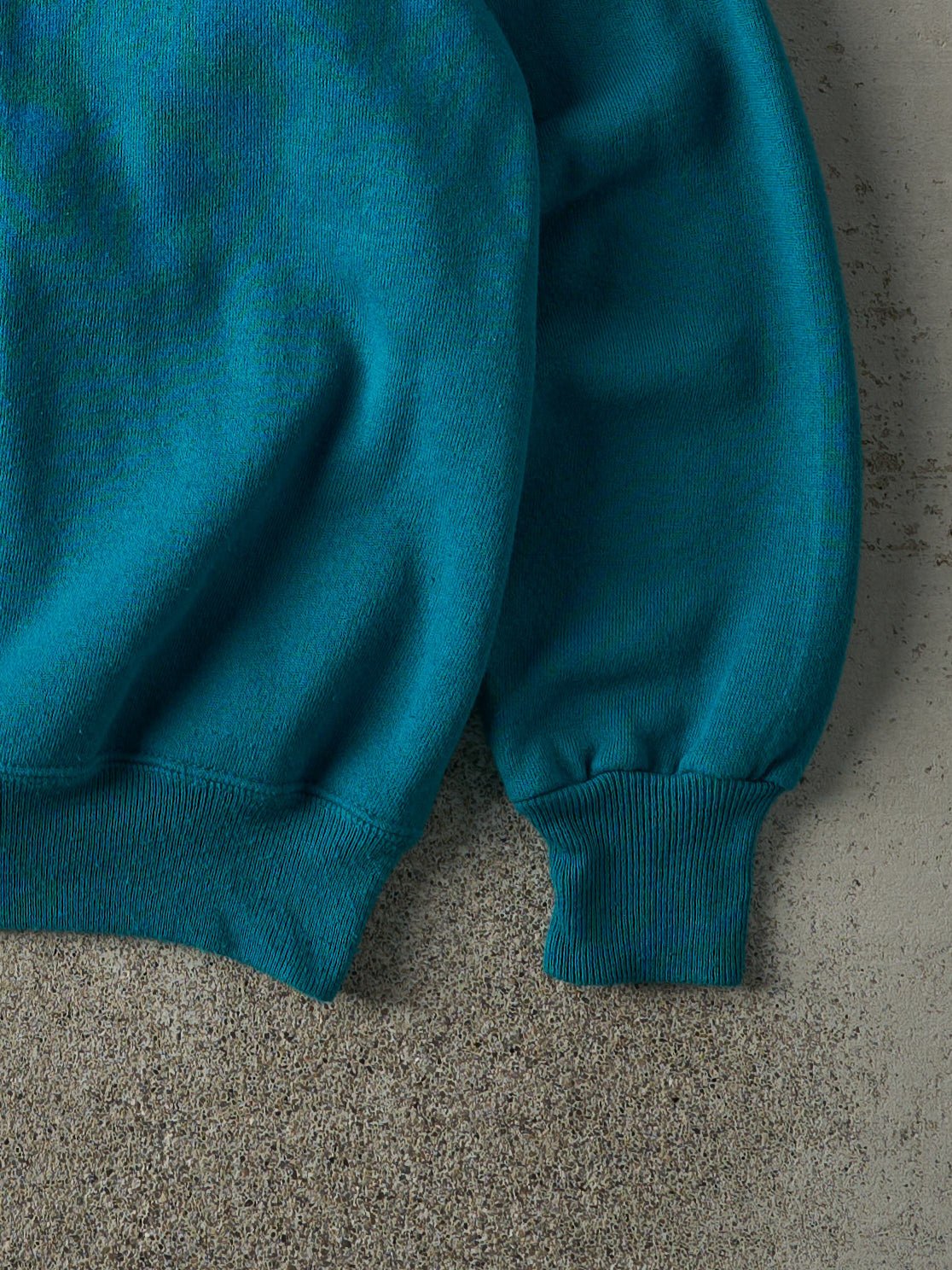 Vintage 80s Teal Blank Crewneck (L)
