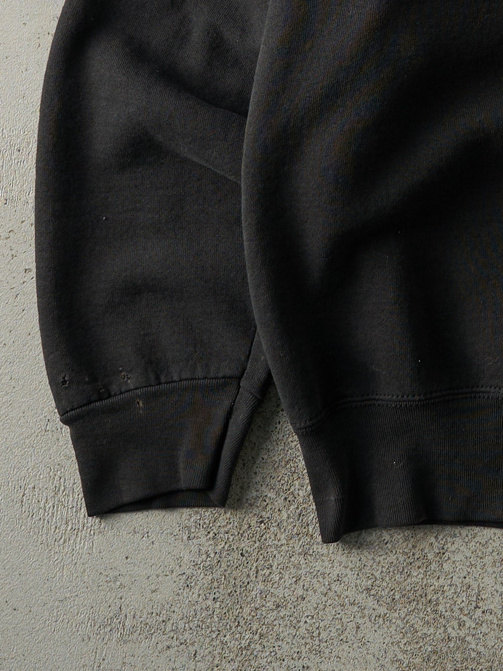 Vintage 90s Faded Black Blank Crewneck (M)