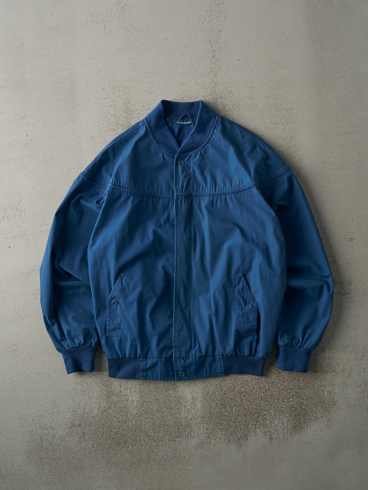 Vintage 80s Blue Harrington Bomber Jacket (M)