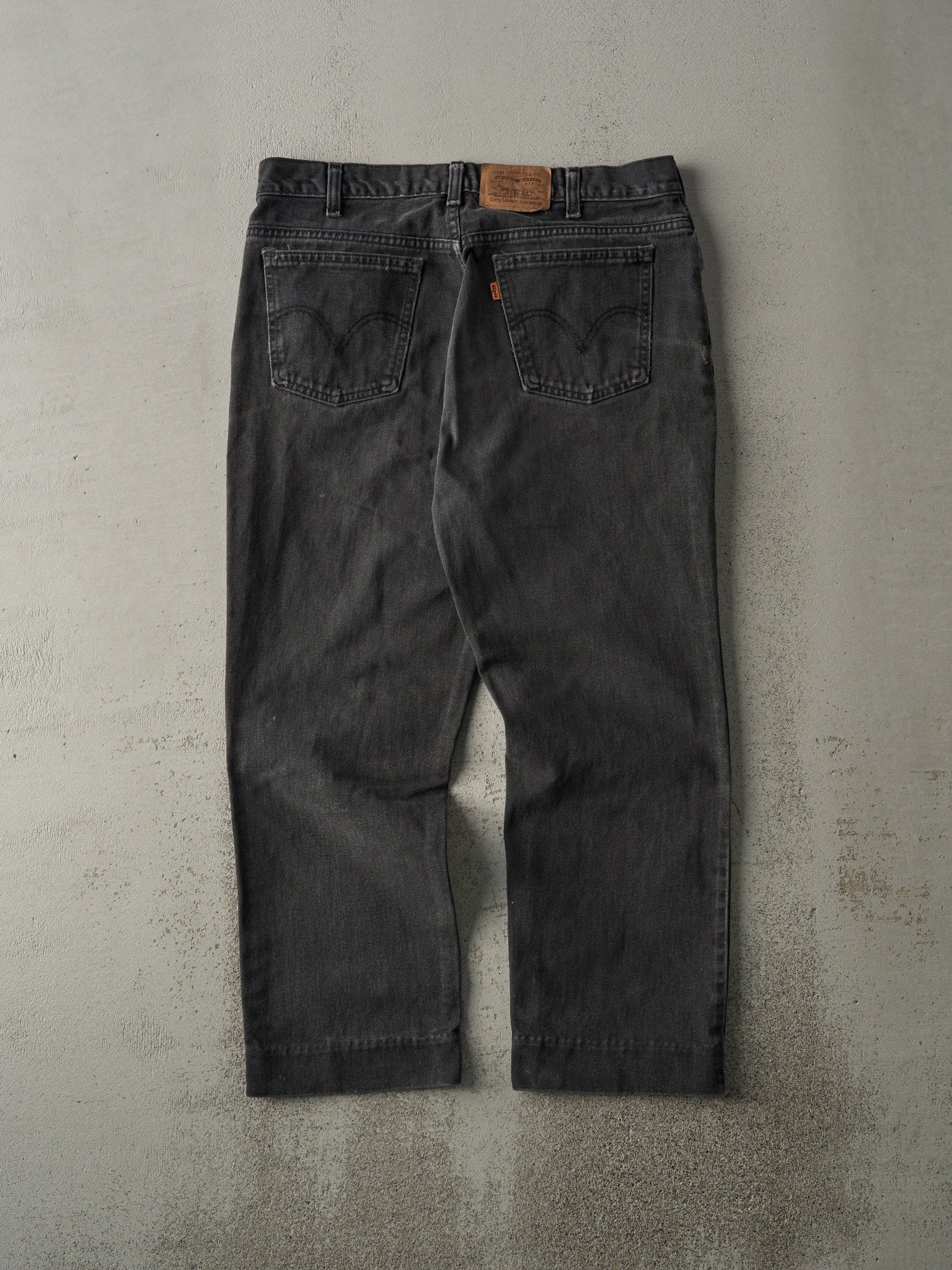 Vintage 90s Faded Black Levi's Orange Tab Denim Pants (34x25.5)