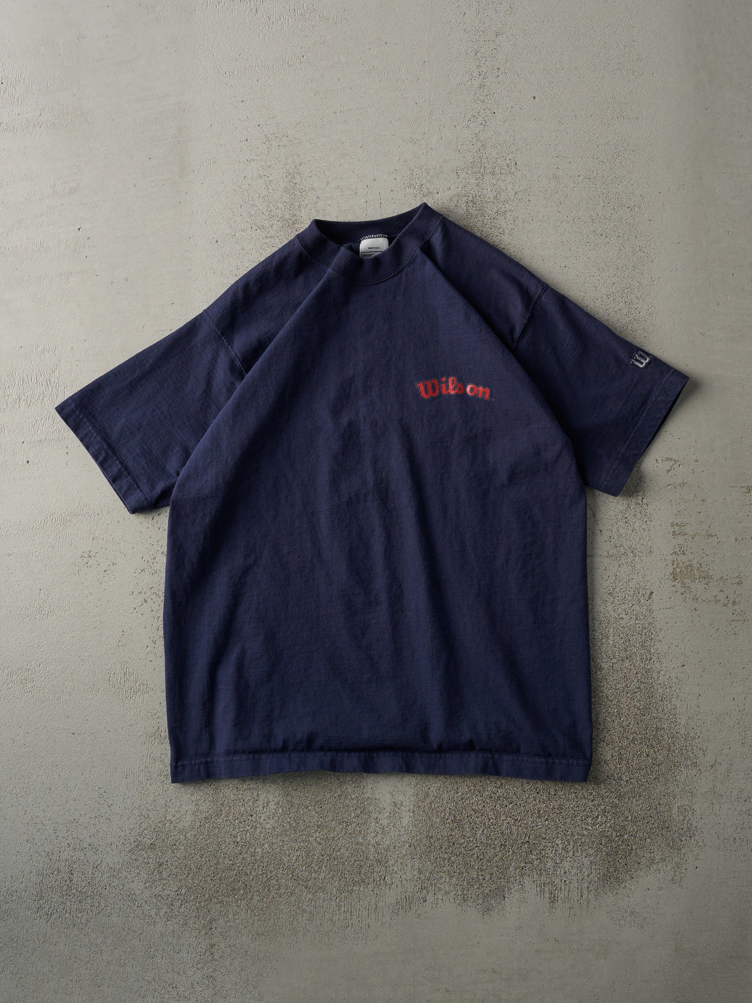 Vintage 90s Navy Blue Wilson Logo Tee (M)