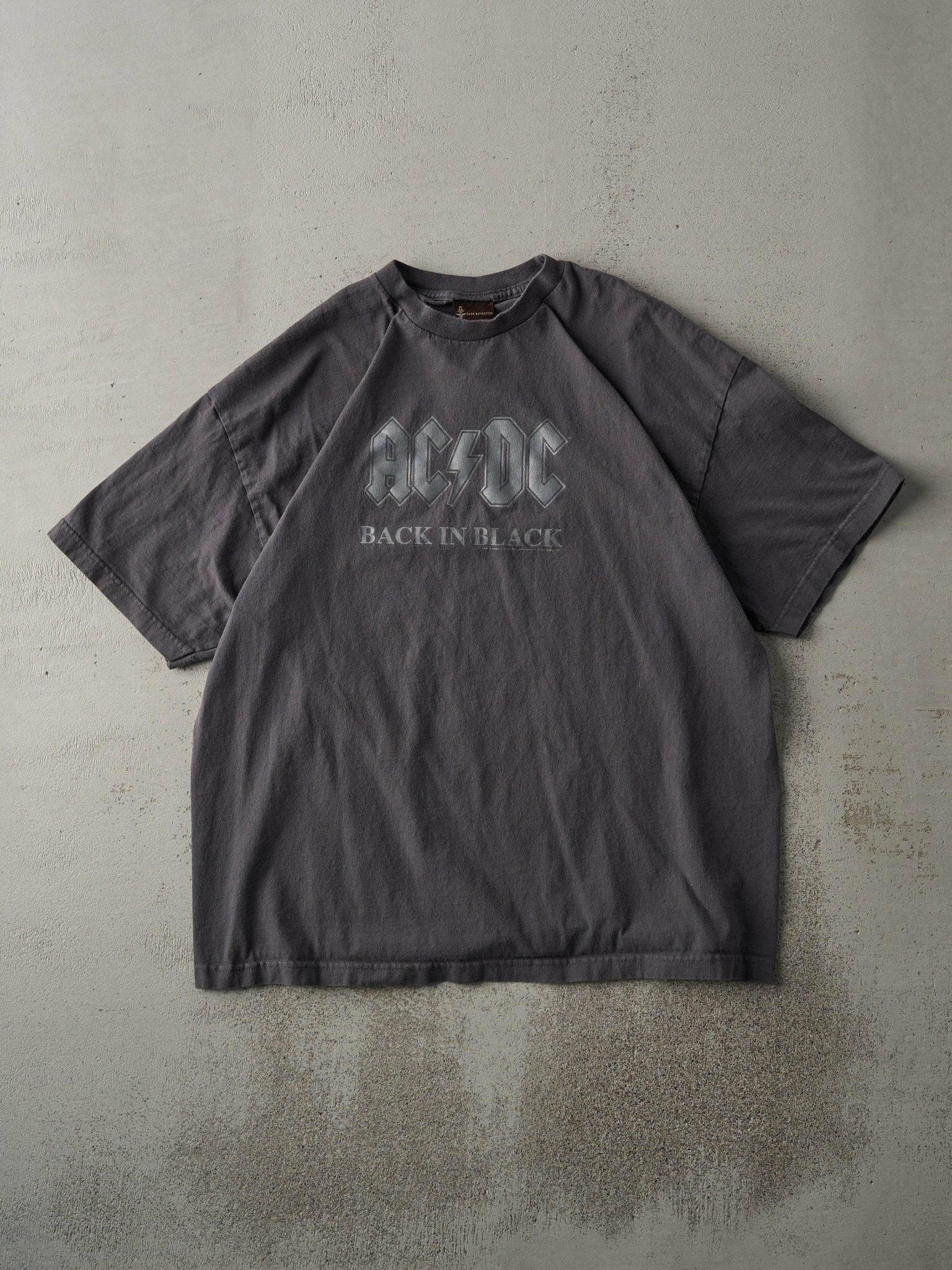 Vintage 06' Charcoal Grey ACDC Back in Black Tee (L)