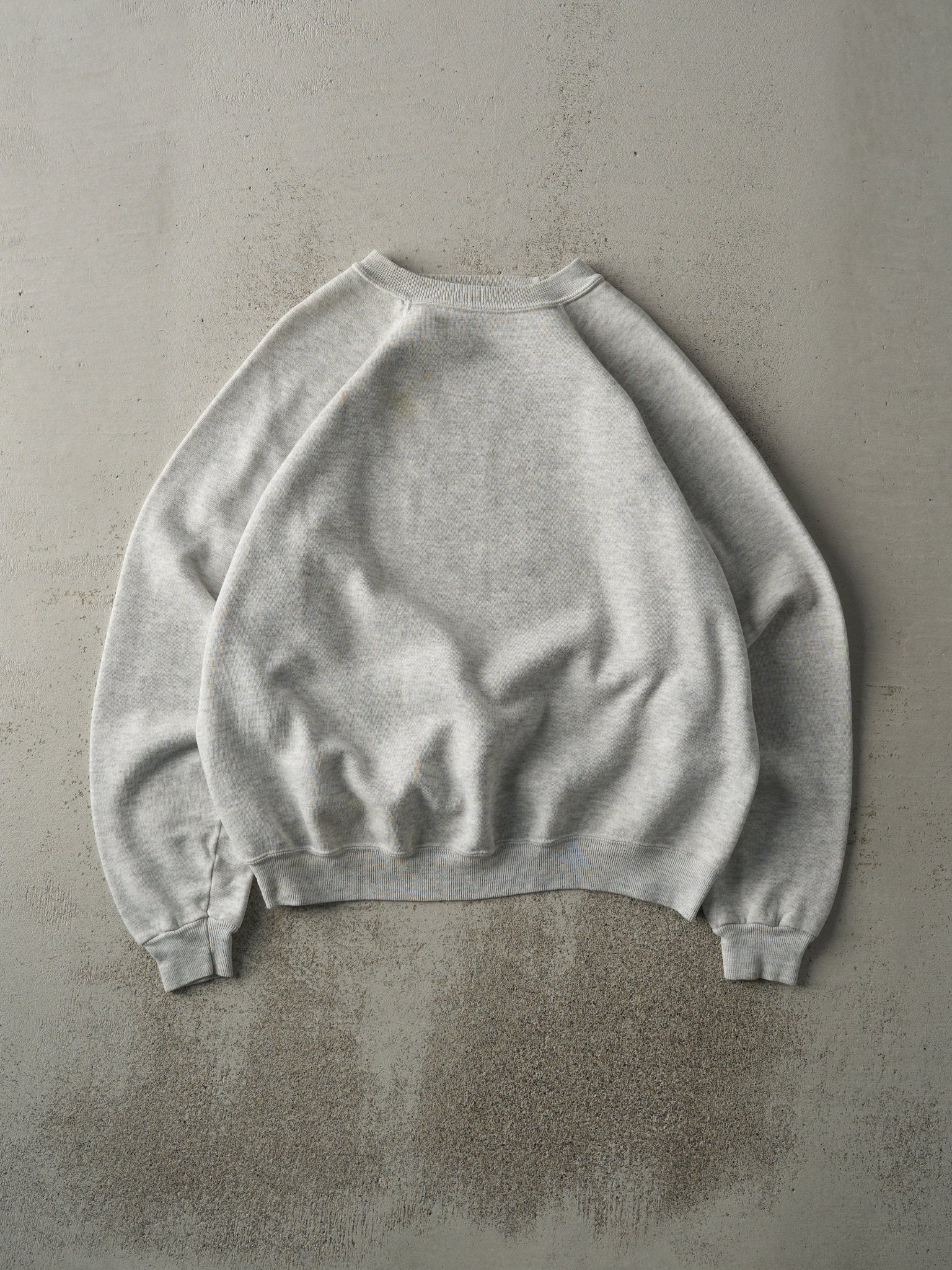 Vintage 80s Heather Grey Blank Crewneck (M)