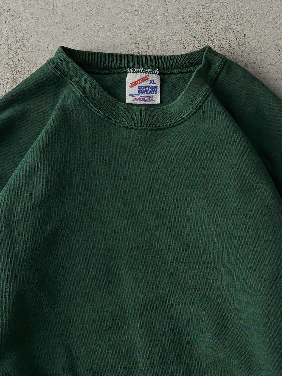 Vintage 90s Green Blank Crewneck (L)