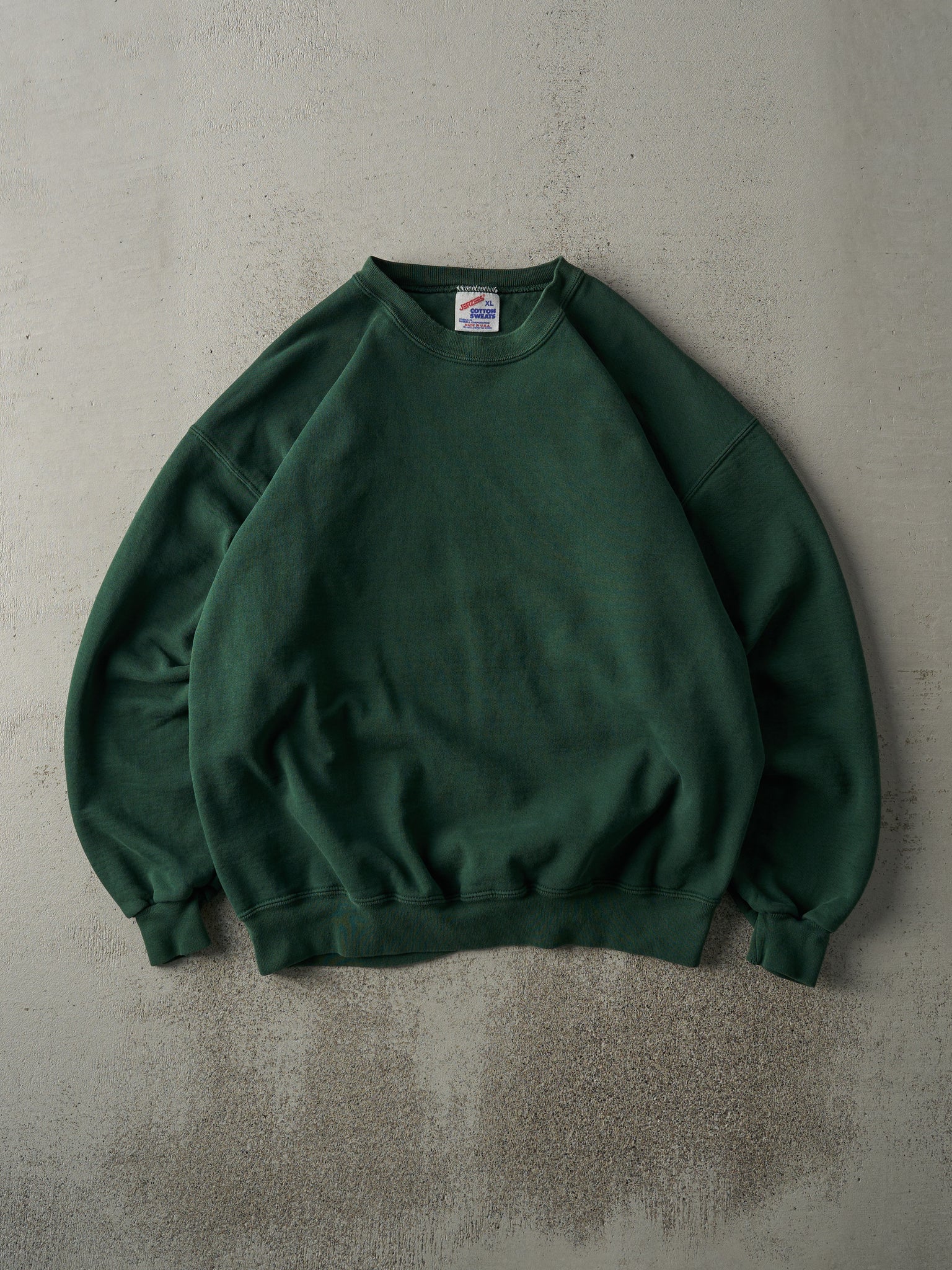 Vintage 90s Green Blank Crewneck (L)