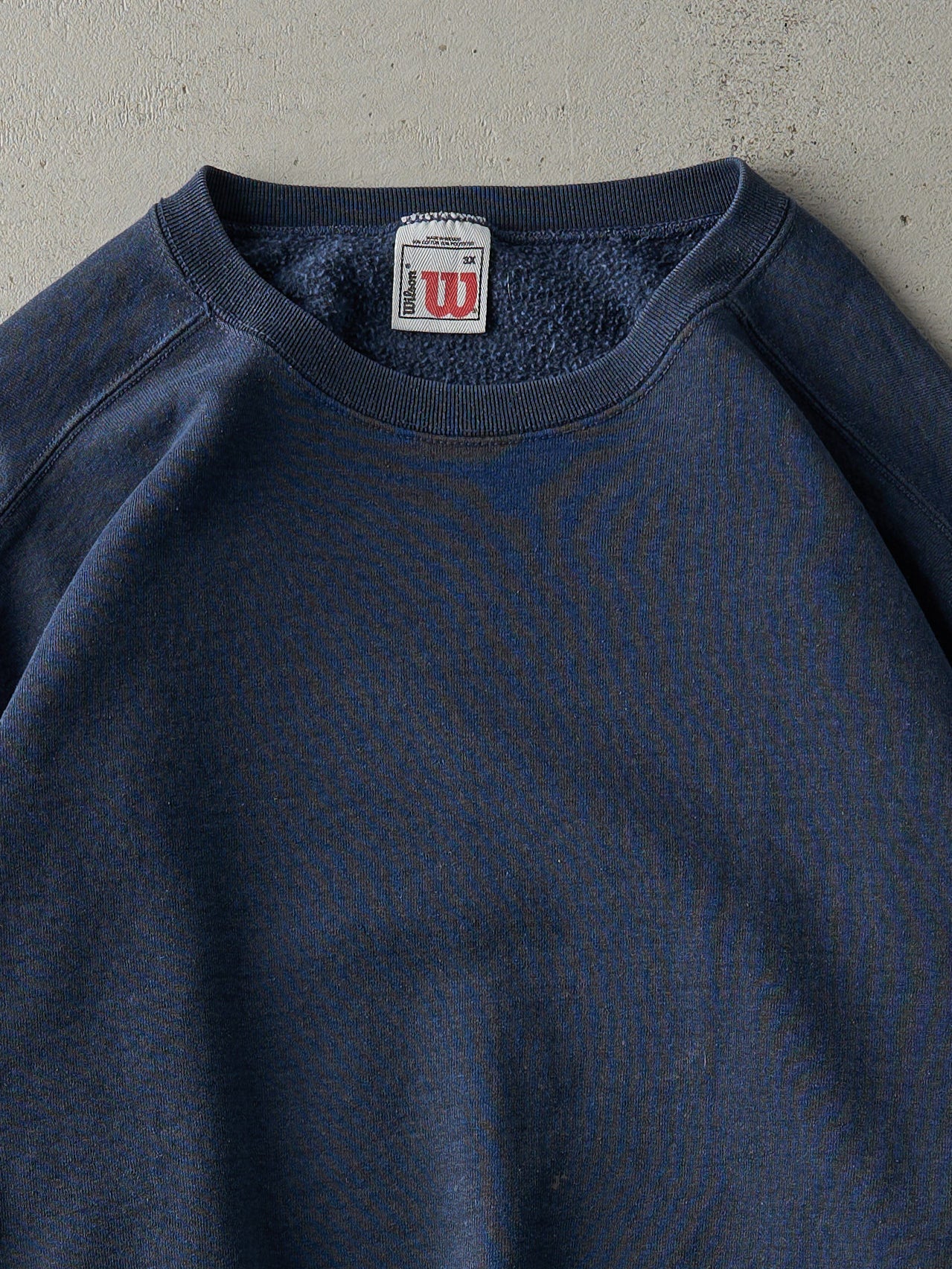 Vintage 90s Washed Navy Blue Blank Crewneck (XXL)