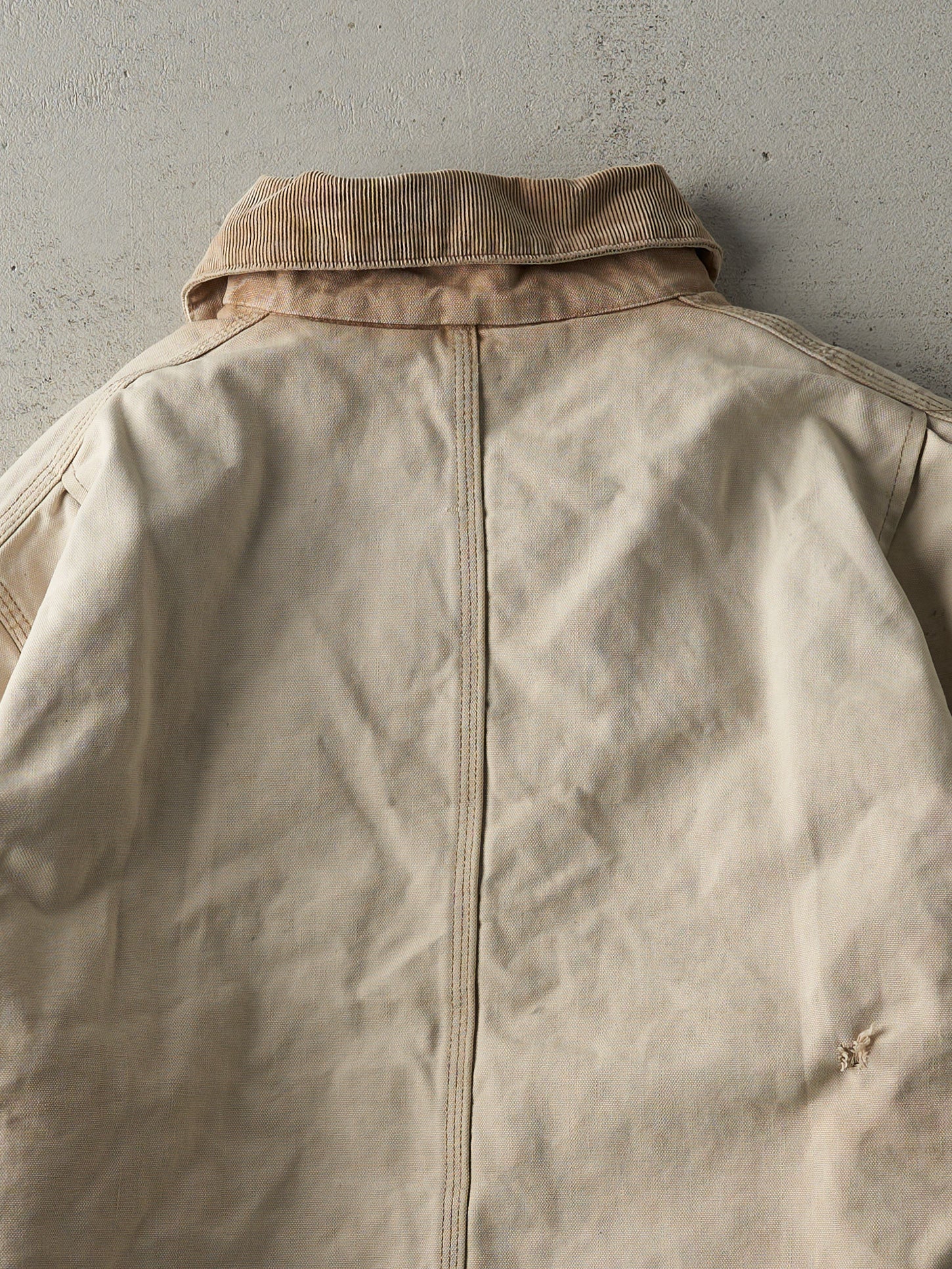 Vintage 90s Beige L Pocket Carhartt Workwear Jacket (XL)