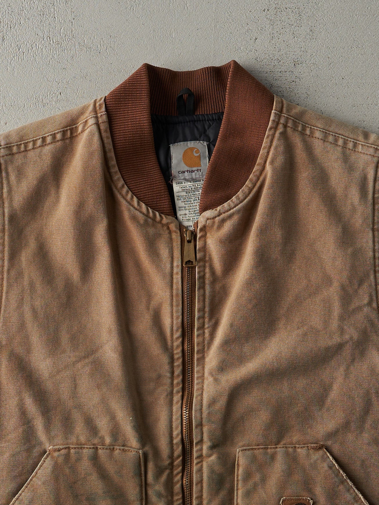 Vintage 90s Washed Brown Carhartt Vest (M/L)