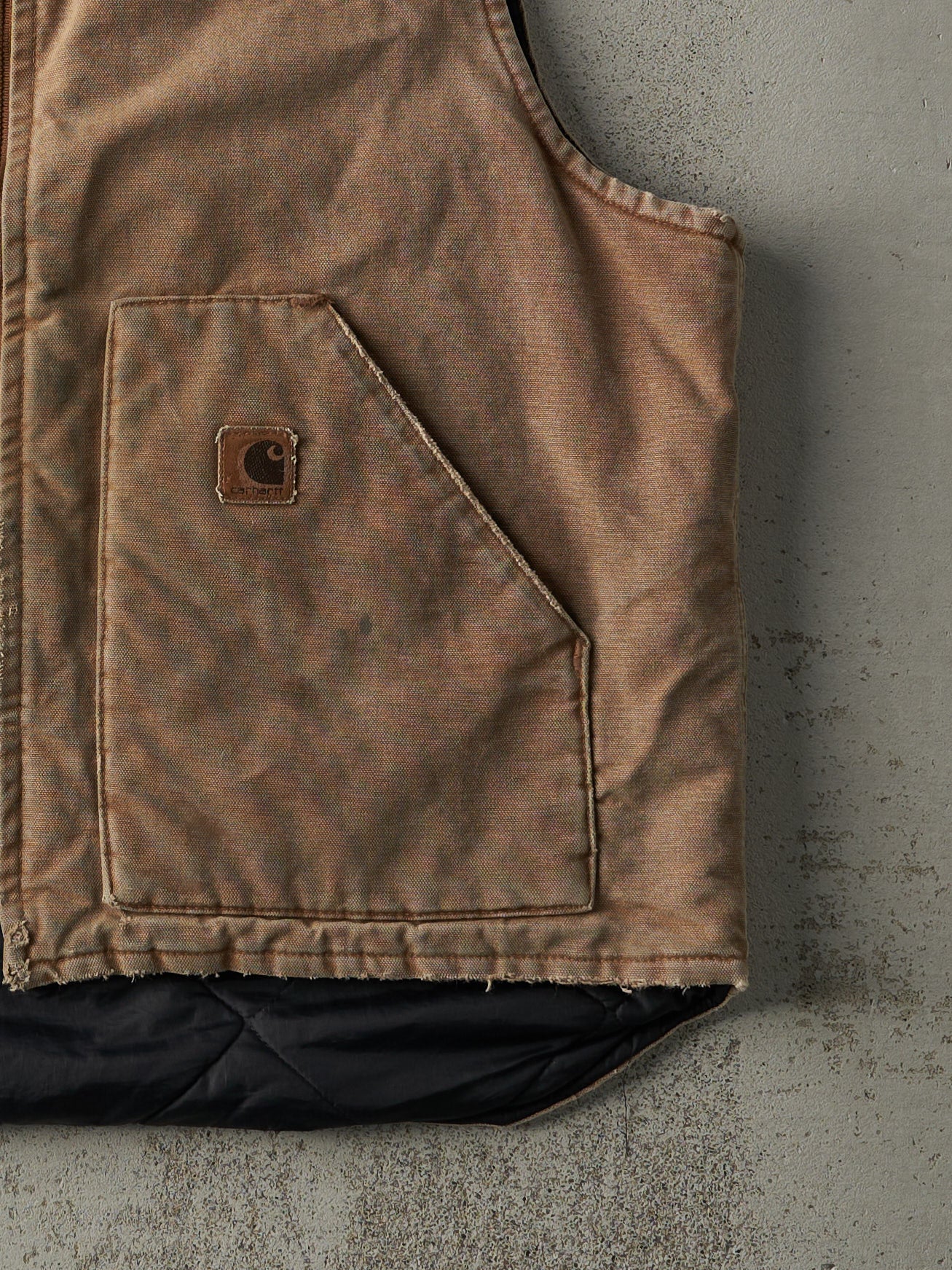 Vintage 90s Washed Brown Carhartt Vest (M/L)