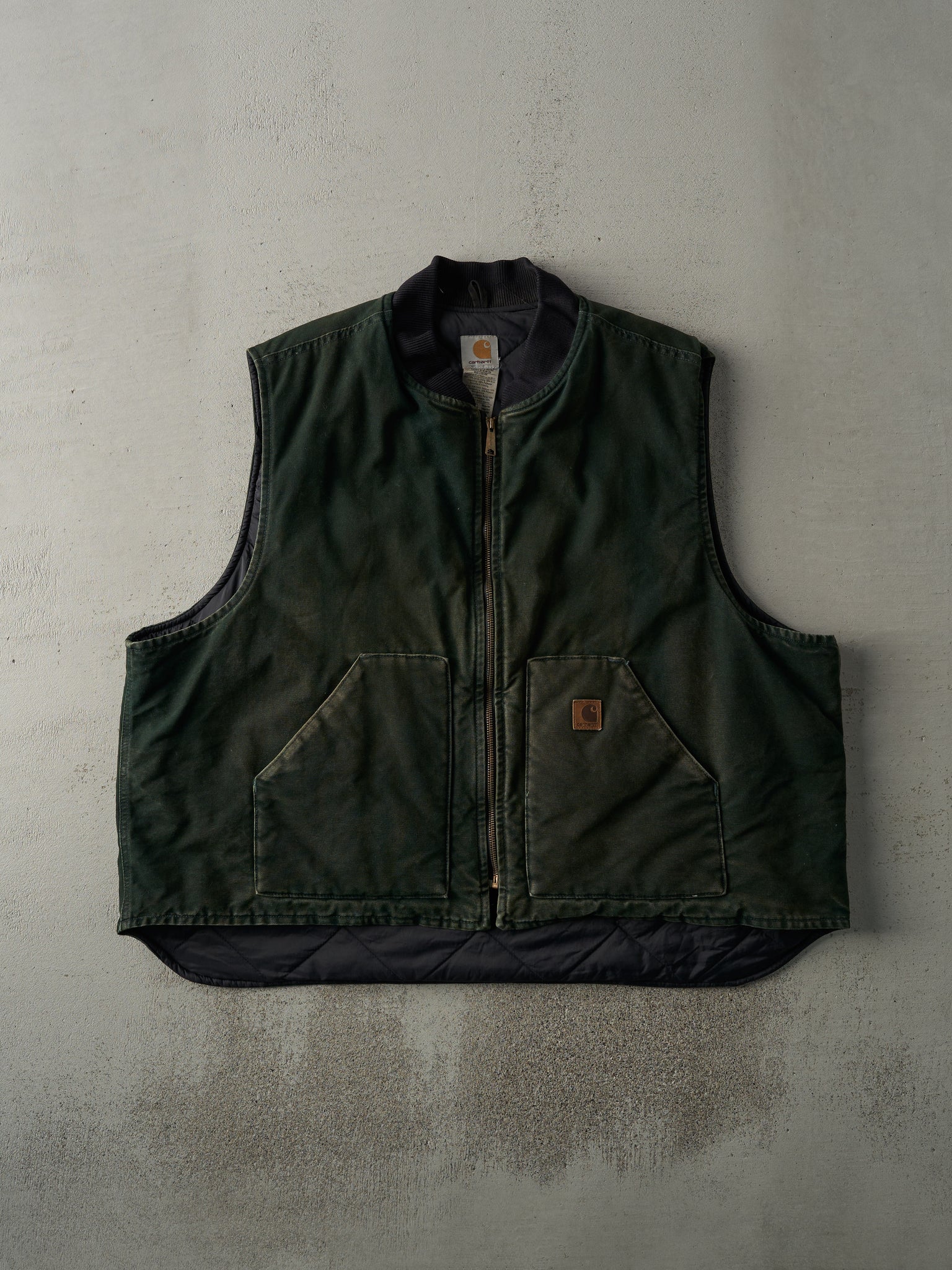 Vintage 90s Forest Green Carhartt Vest (XXL)