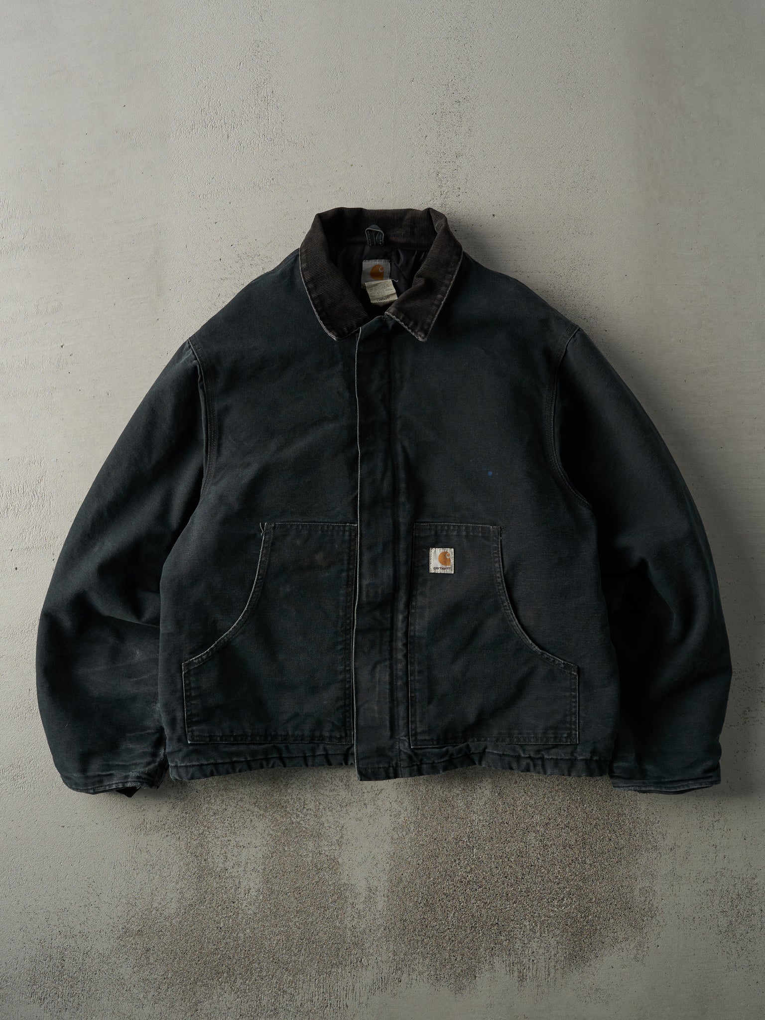 Vintage 90s Faded Black Carhartt L Pocket Jacket (L)