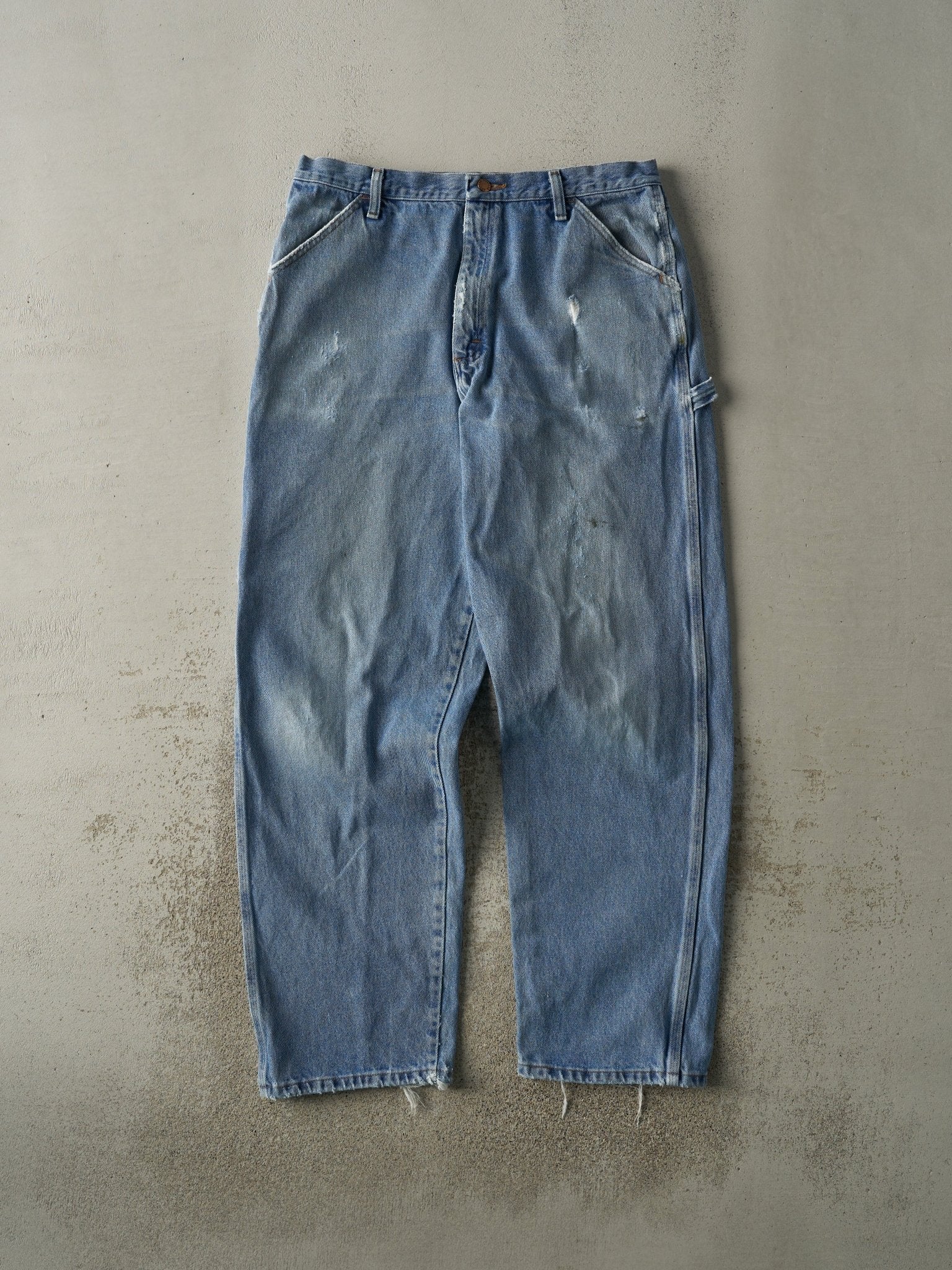 Vintage 90s Light Wash Rustler Carpenter Jeans (35x33)