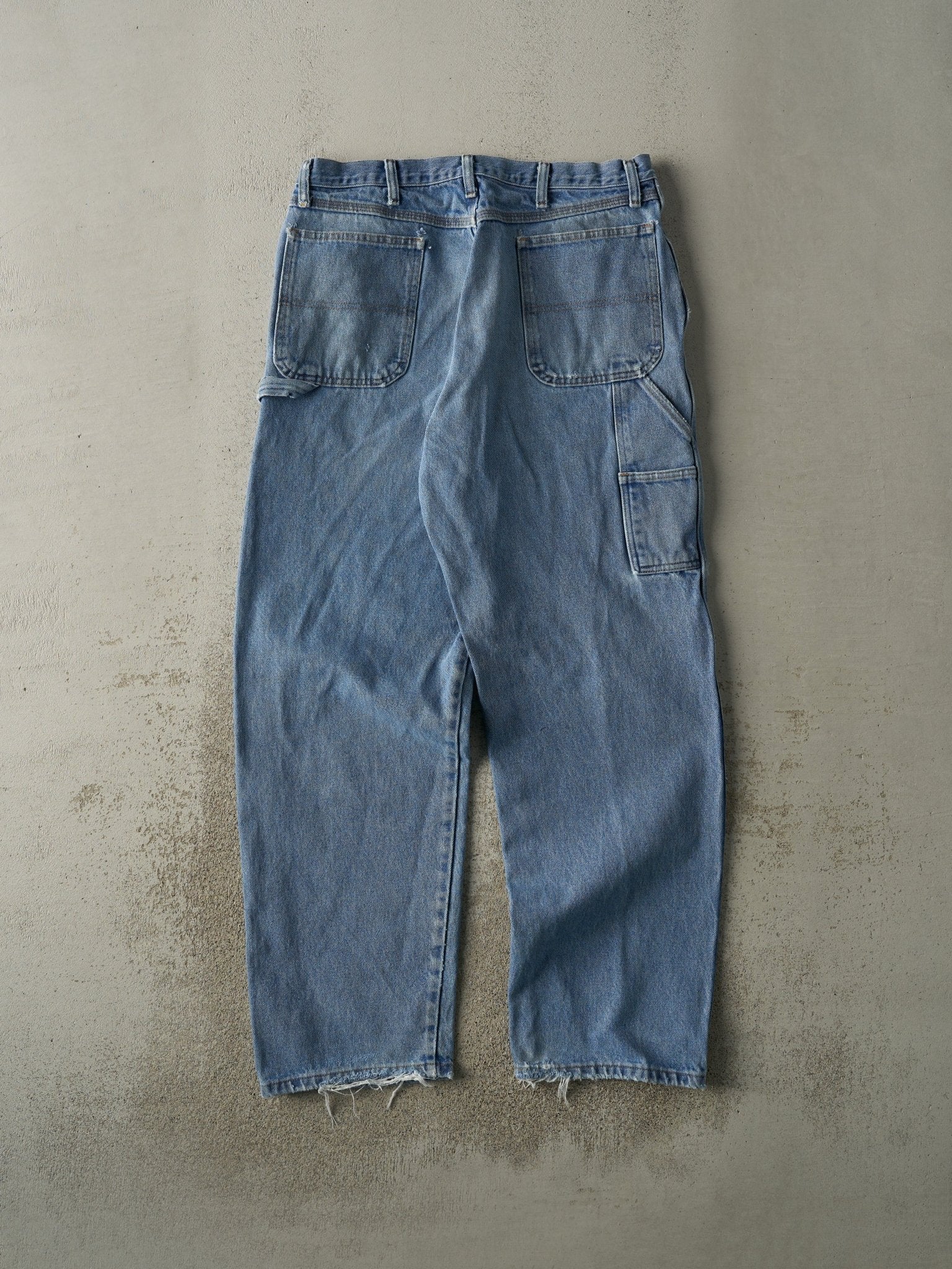 Vintage 90s Light Wash Rustler Carpenter Jeans (35x33)