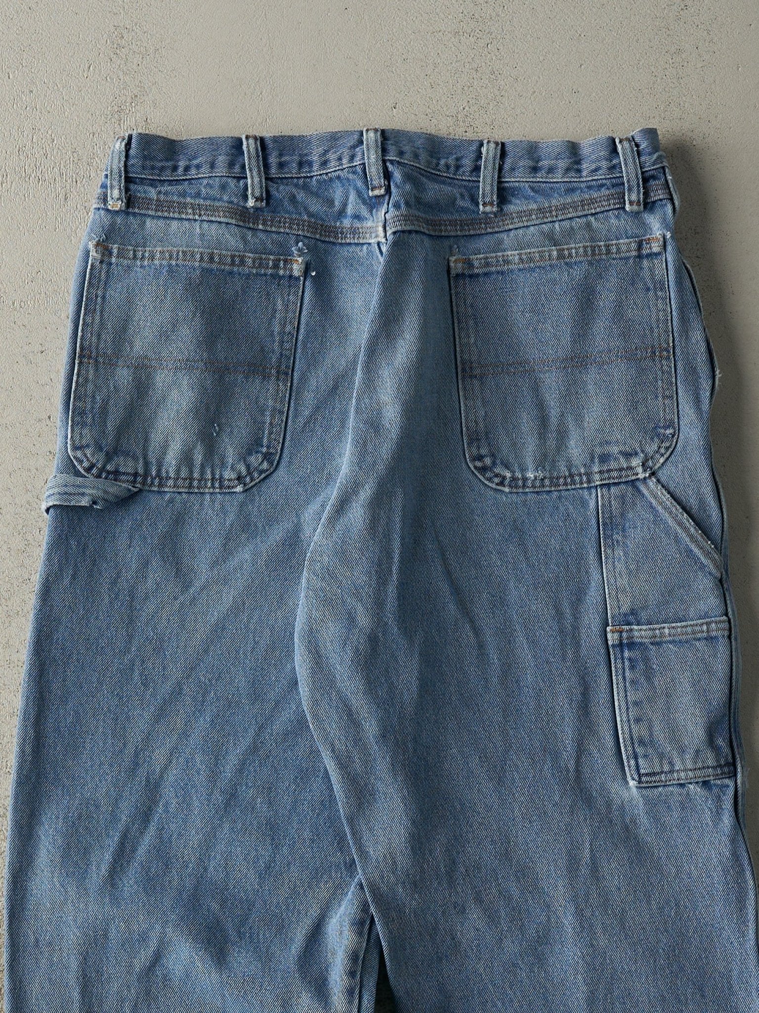 Vintage 90s Light Wash Rustler Carpenter Jeans (35x33)