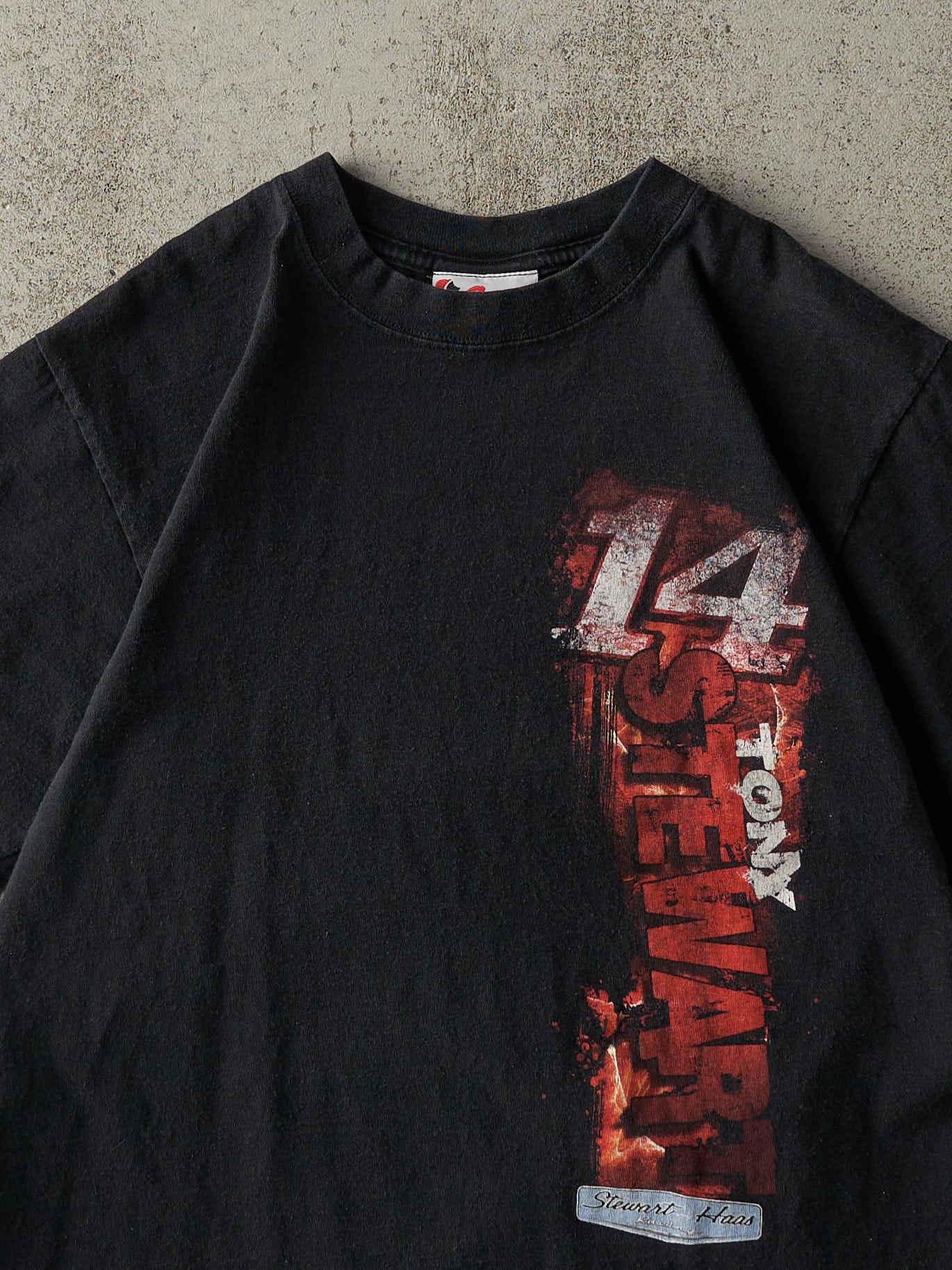 Vintage Y2K Black Tony Stewart #14 Nascar Racing Tee (S)