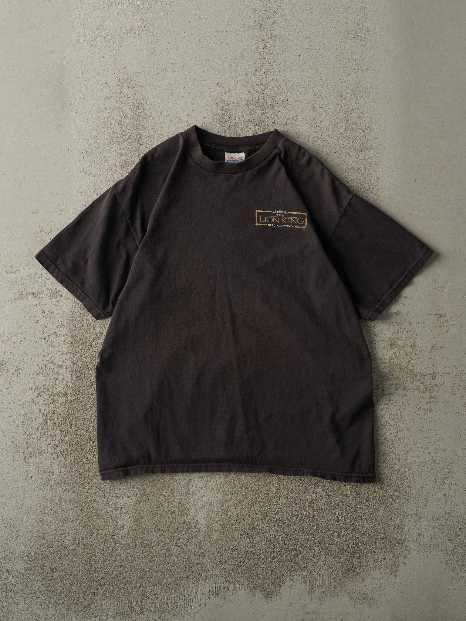 Vintage Y2K Faded Black Disney The Lion King Tee (M/L)