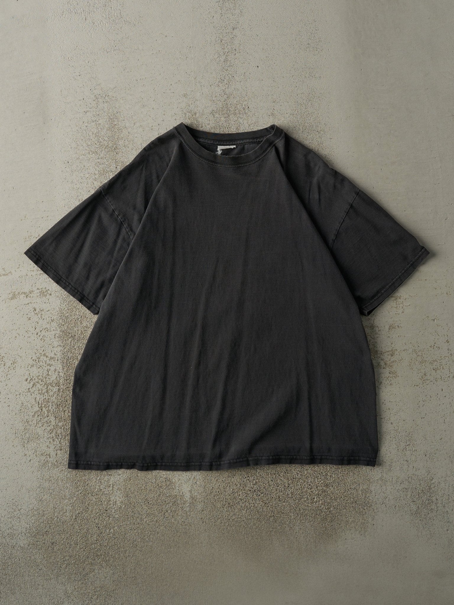 Vintage 90s Black Blank Tee (L/XL)