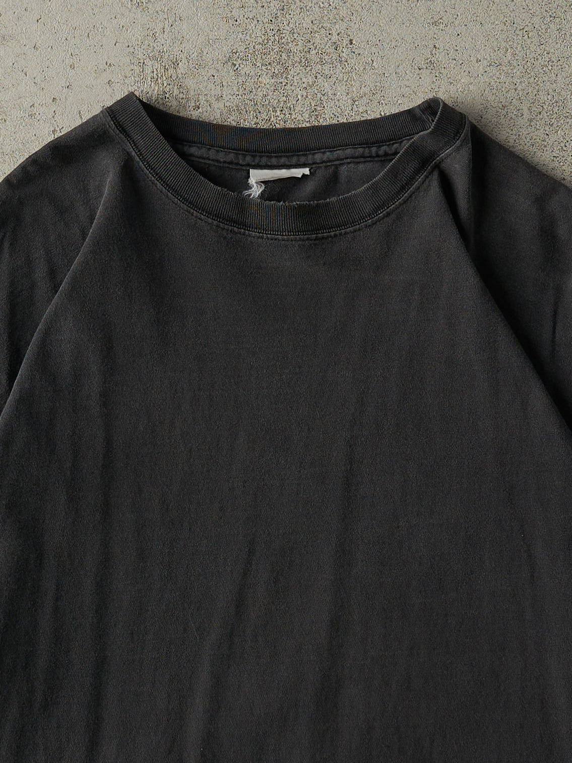 Vintage 90s Black Blank Tee (L/XL)