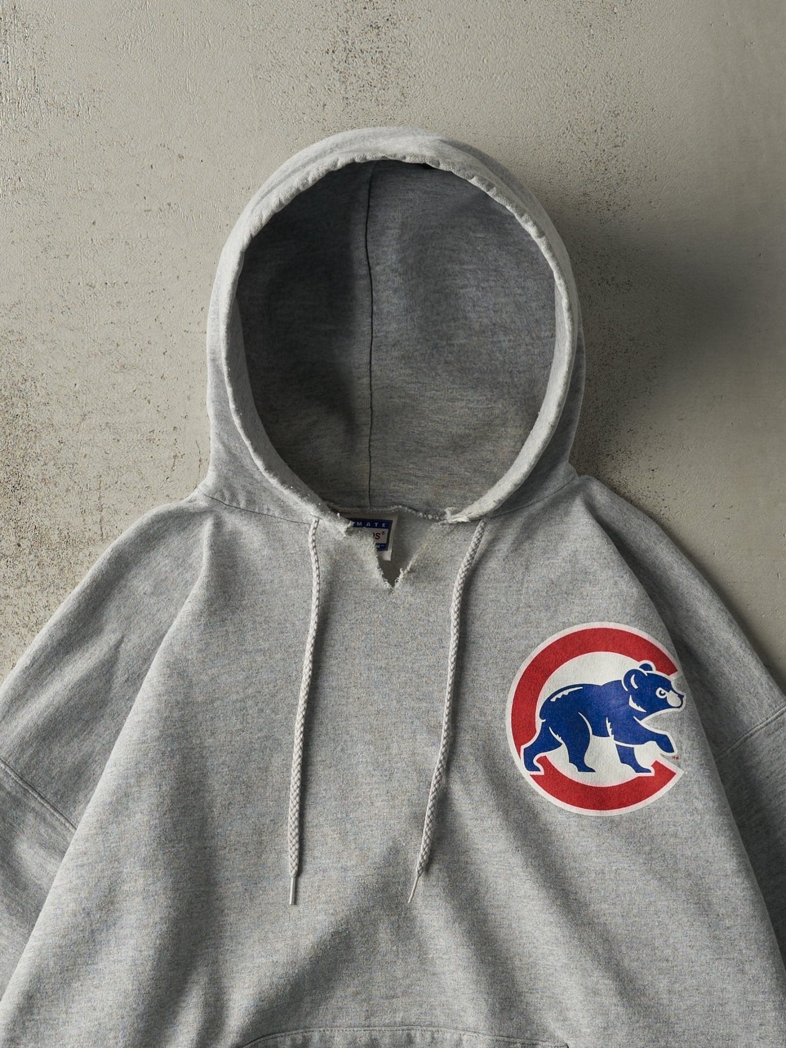 Vintage 90s Grey Chicago Cubs Hoodie (XL)