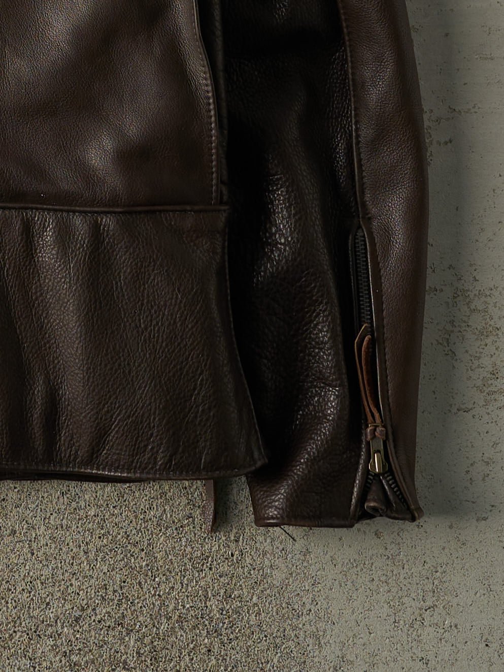 Vintage 90s Brown Leather Jacket (M)