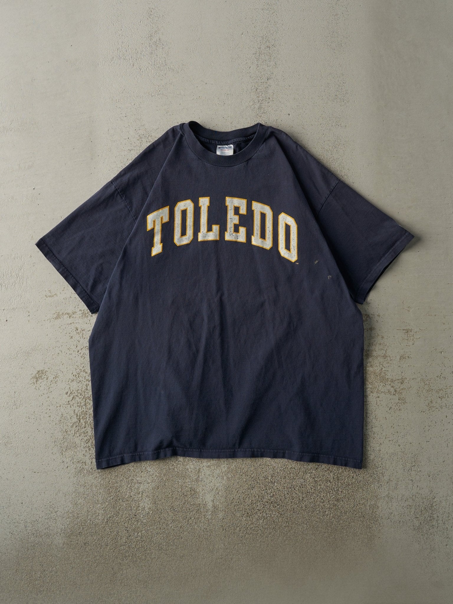 Vintage 90s Navy Blue University of Toledo Tee (L/XL)
