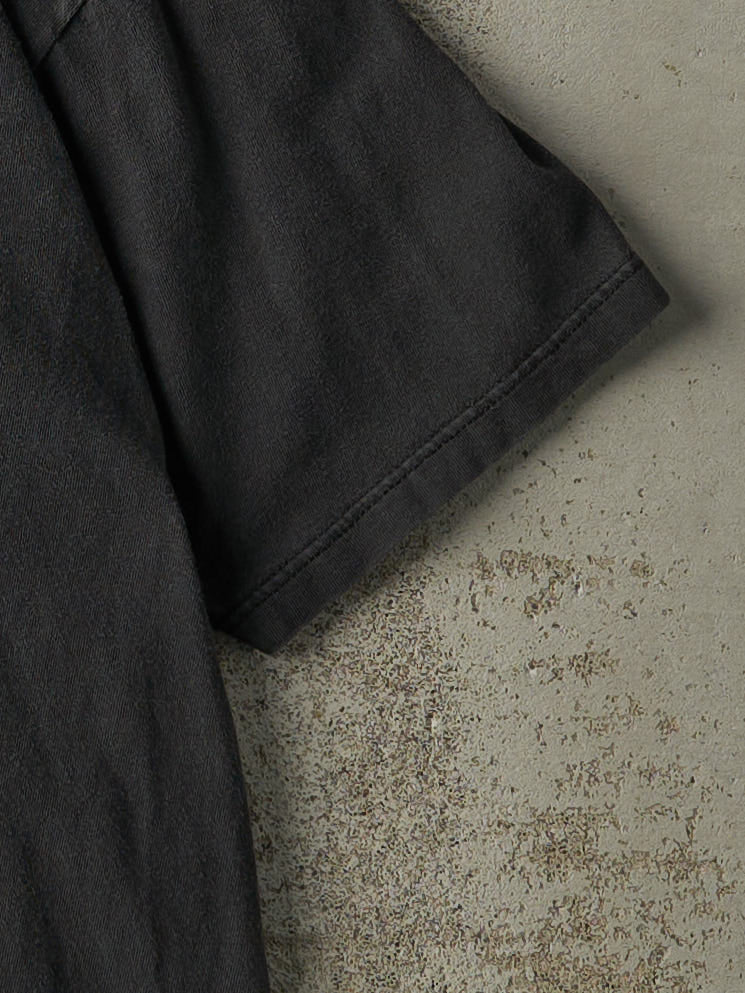 Vintage 90s Faded Black Blank Tee (L)