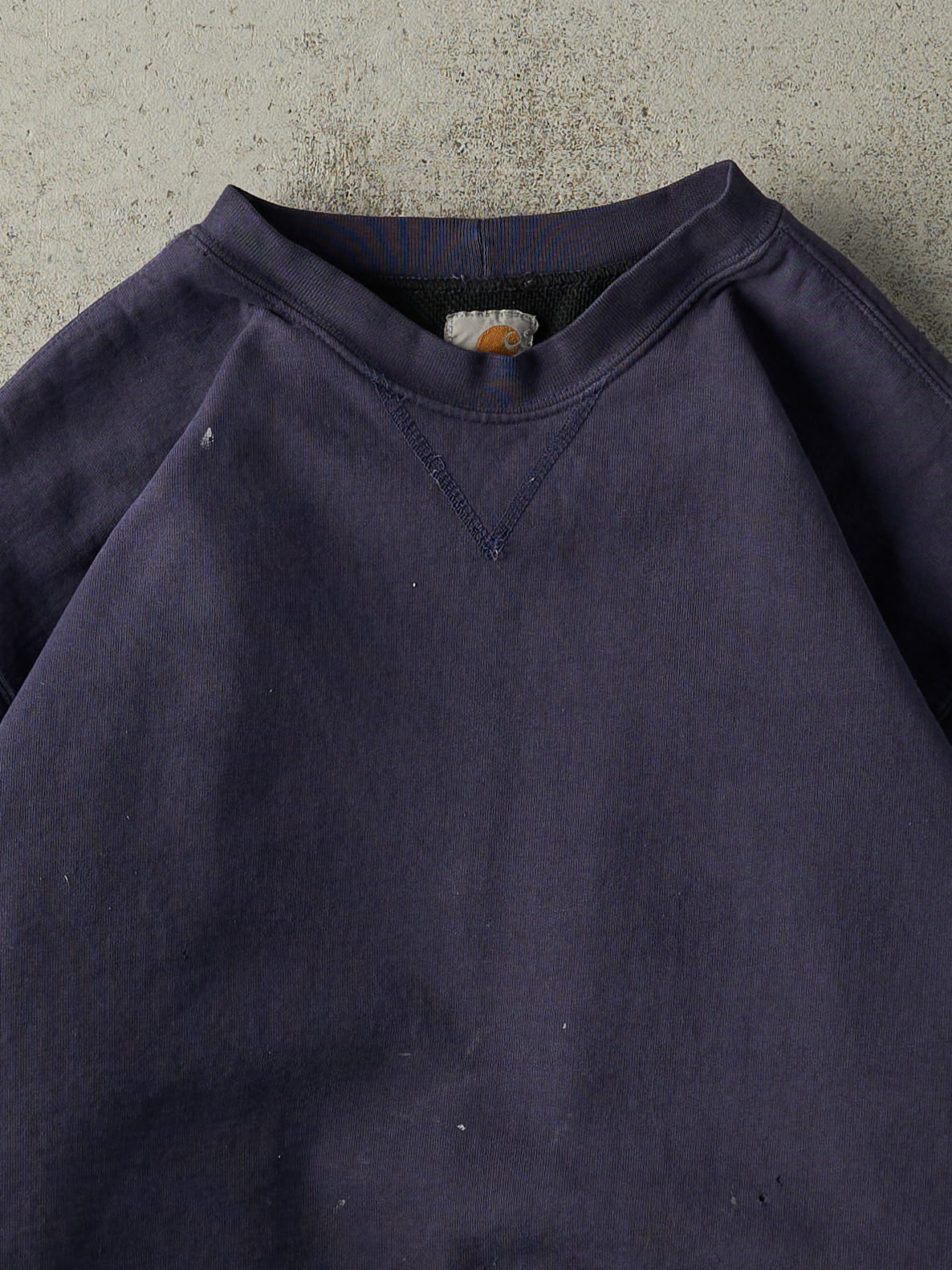 Vintage 90s Navy Blue Carhartt Mesh Lined Heavyweight Crewneck (XL/XXL)