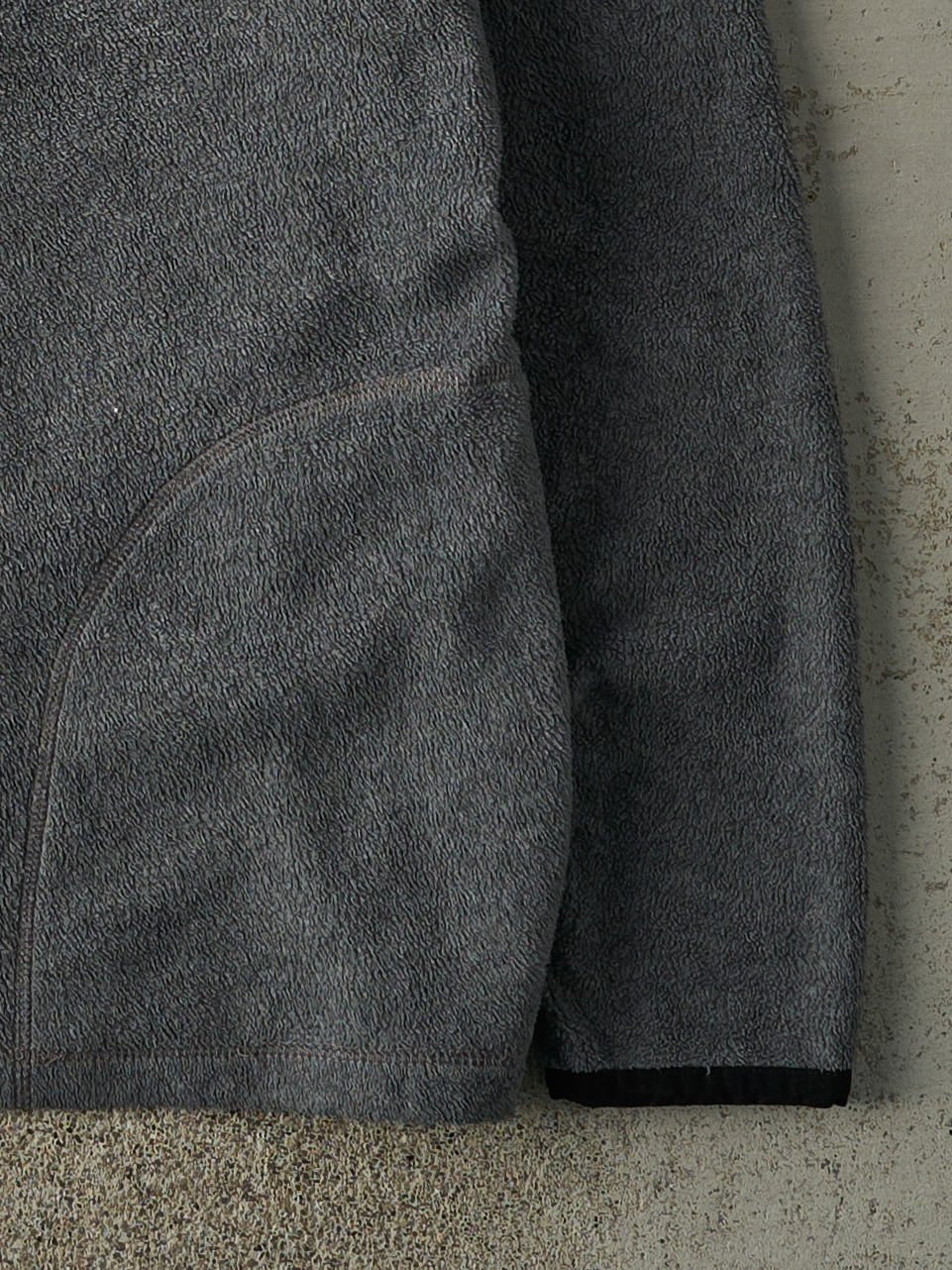 Vintage Y2K Charcoal Grey Old Navy Quarter Zip Fleece (L