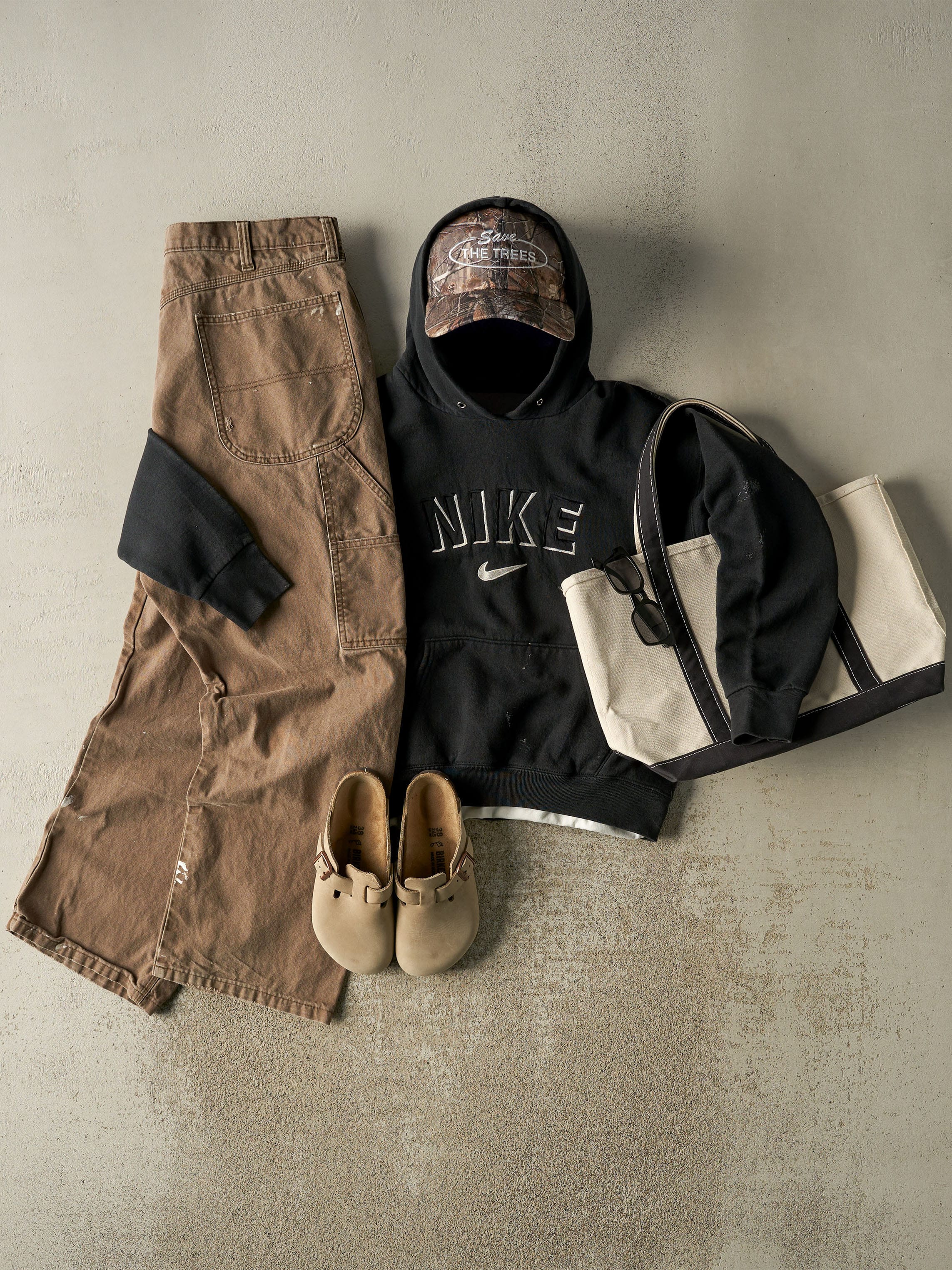 Vintage 90s Sun Faded Brown Rustler Carpenter Pants (37x30.5)