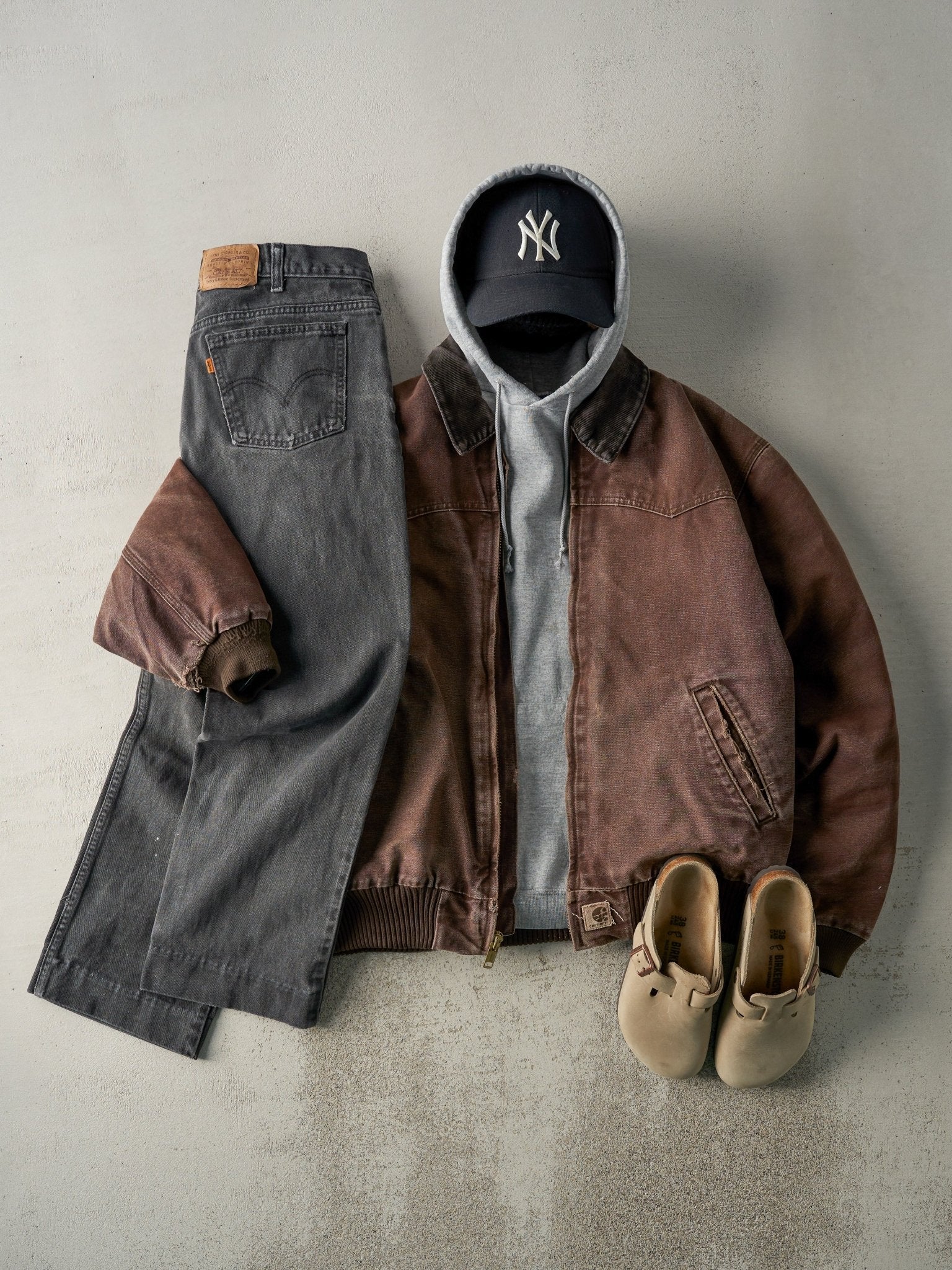 ジャケット・アウター Carhartt SANTA FE JACKET M y2k archive Vintage Y2K Brown Carhartt Santa Fe Jacket (L/XL) – Rebalance Vintage