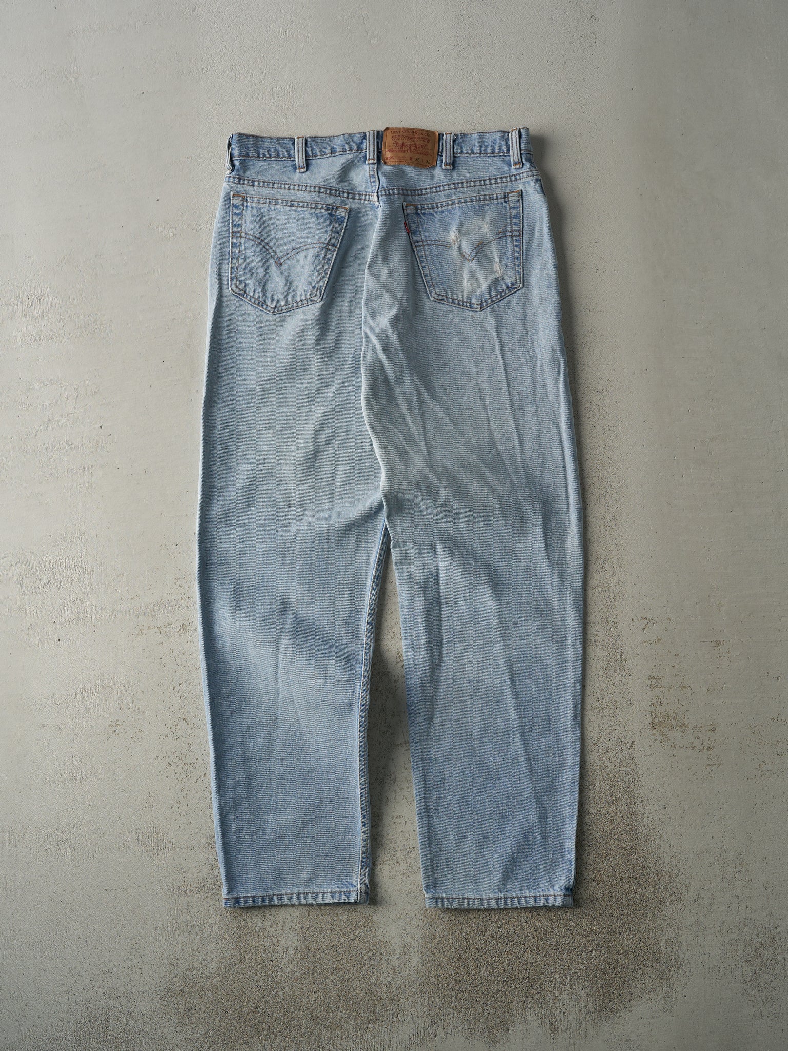 Vintage 90s Light Wash Levi's 555 Jeans (34x32.5)