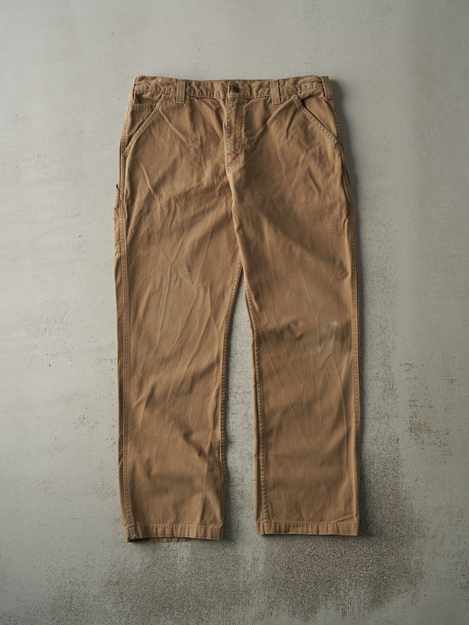 Vintage Y2K Camel Relaxed Fit Carhartt Light Weight Carpenter Pants (37x31.5)